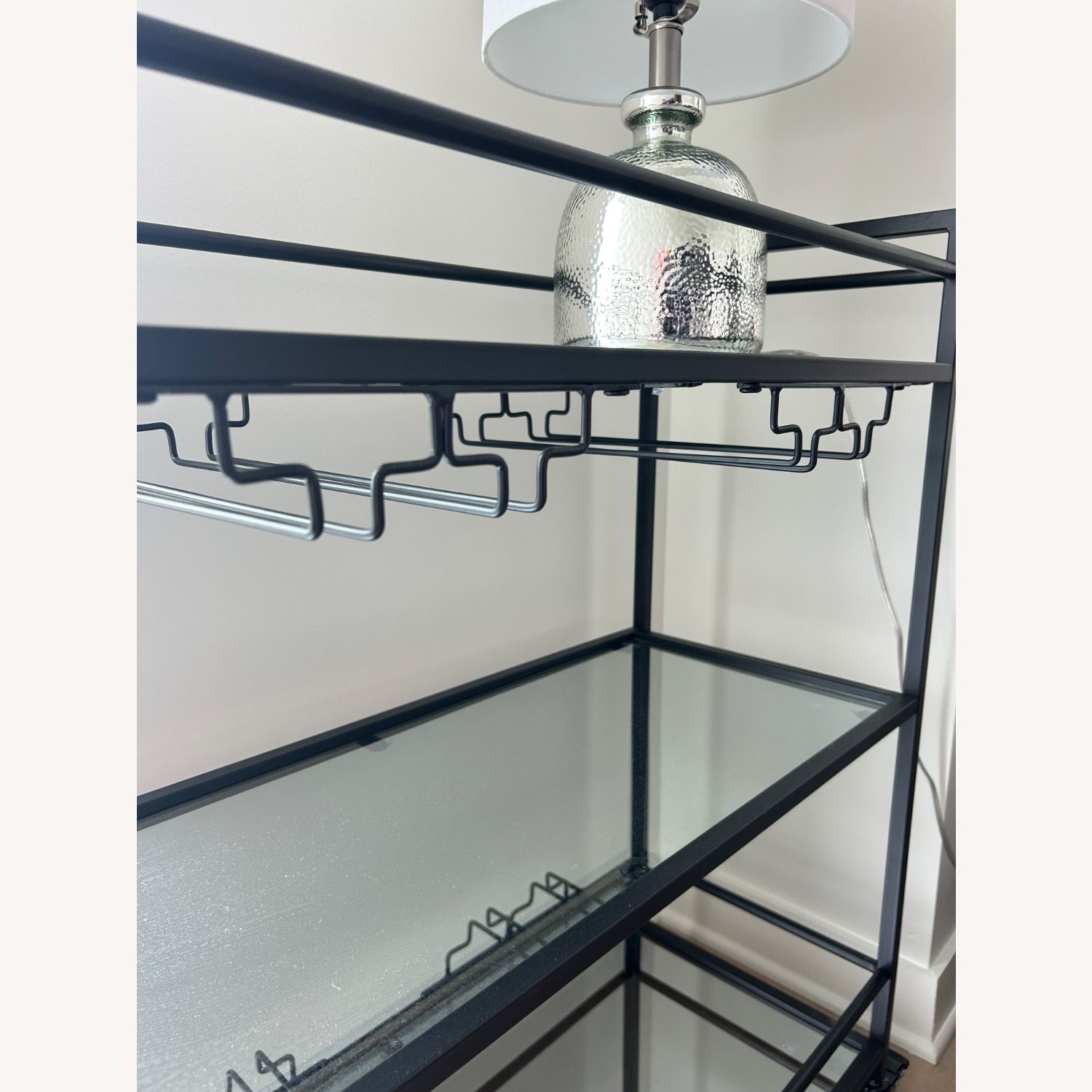 Metal and Glass Bar Cart - image-5
