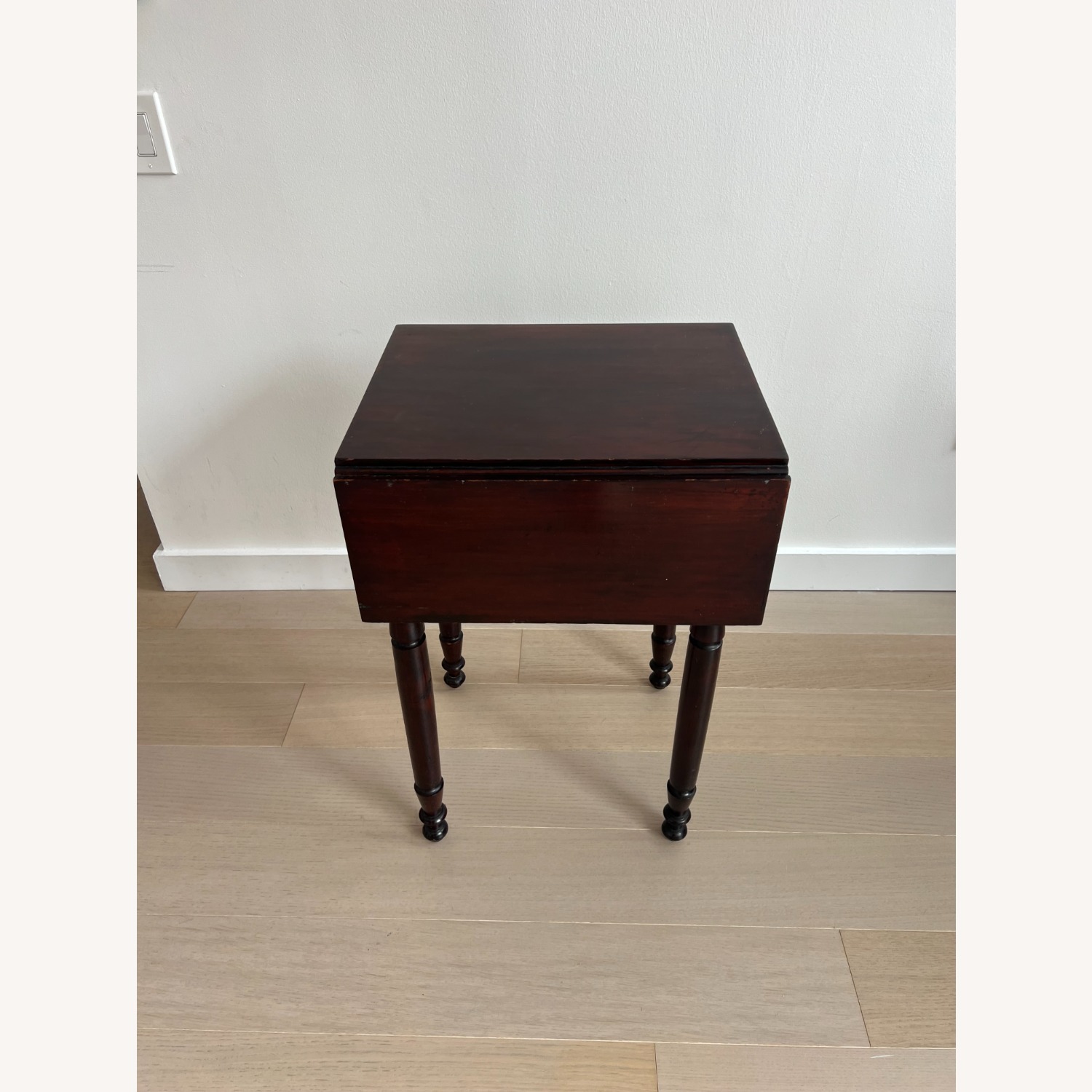 Antique End Table with Adjustable Wings - image-2
