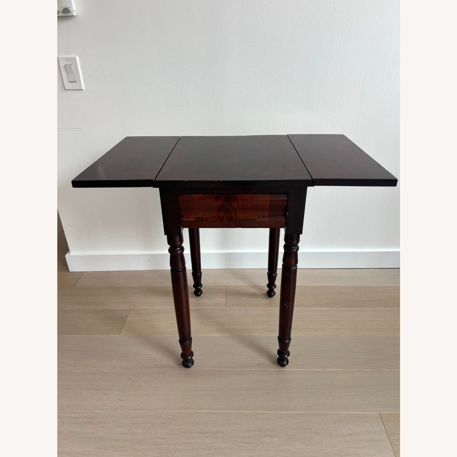 Antique End Table with Adjustable Wings - image-4