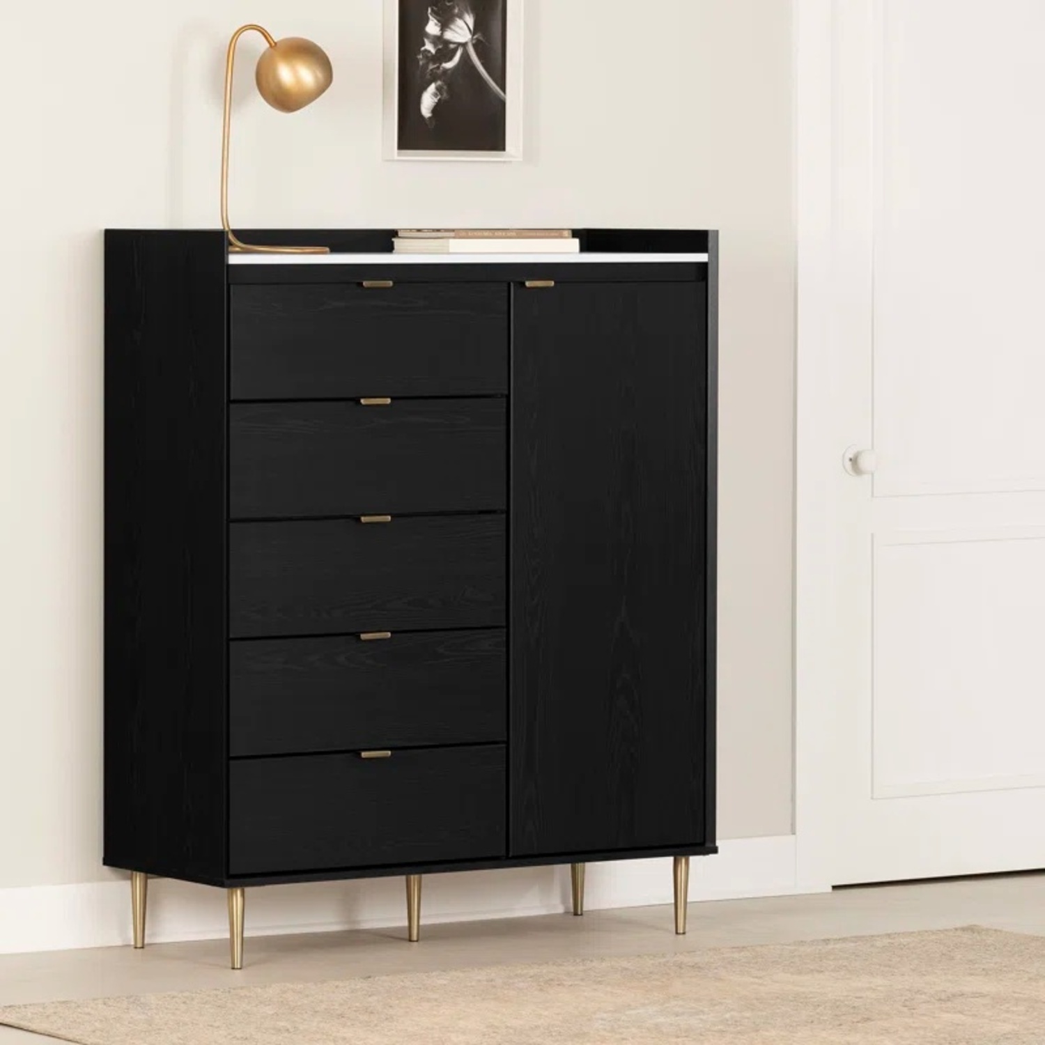 South Shore Hype 5-Drawer Dresser w Cabinet - image-8