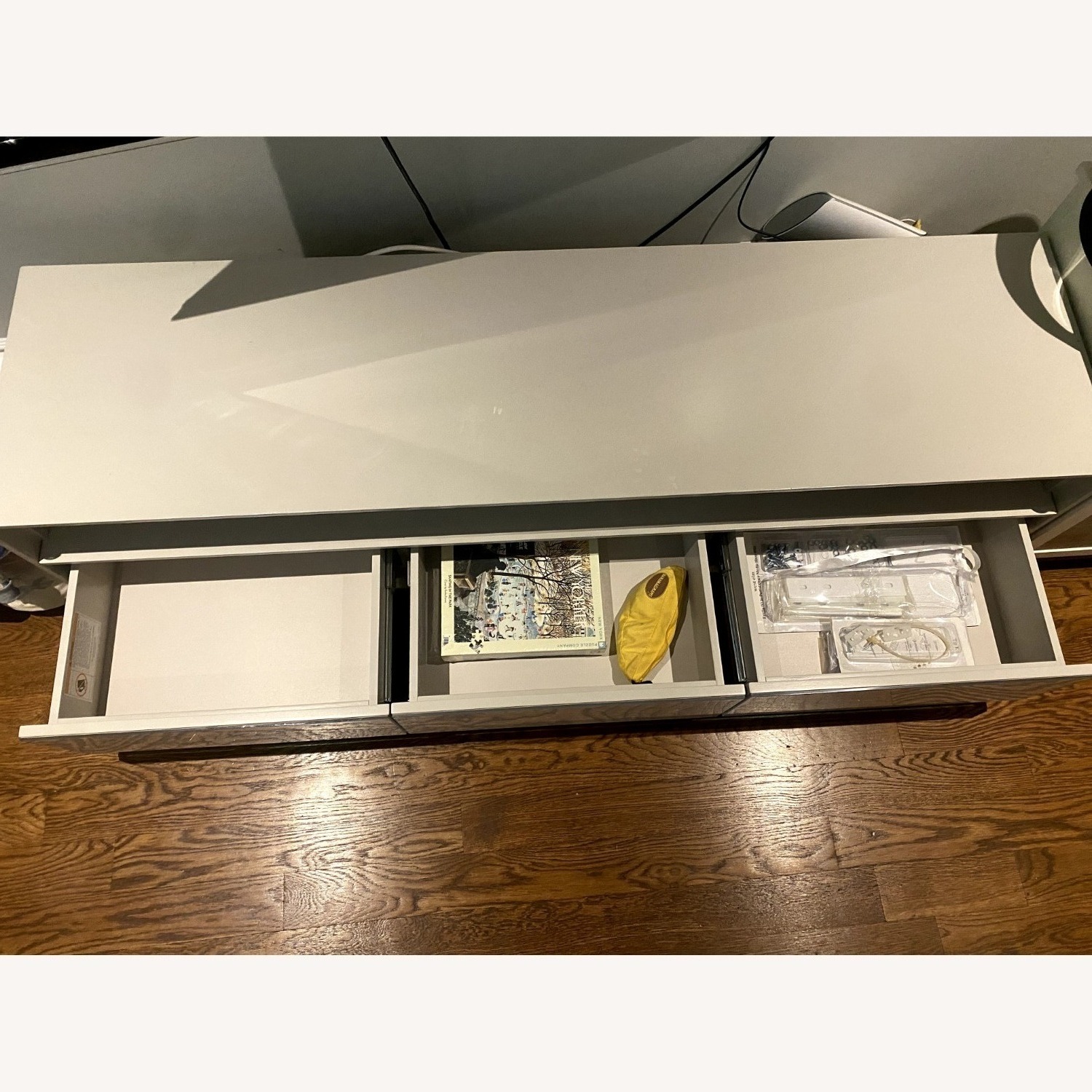 West Elm Emilia Gray Media Console (60") - image-2