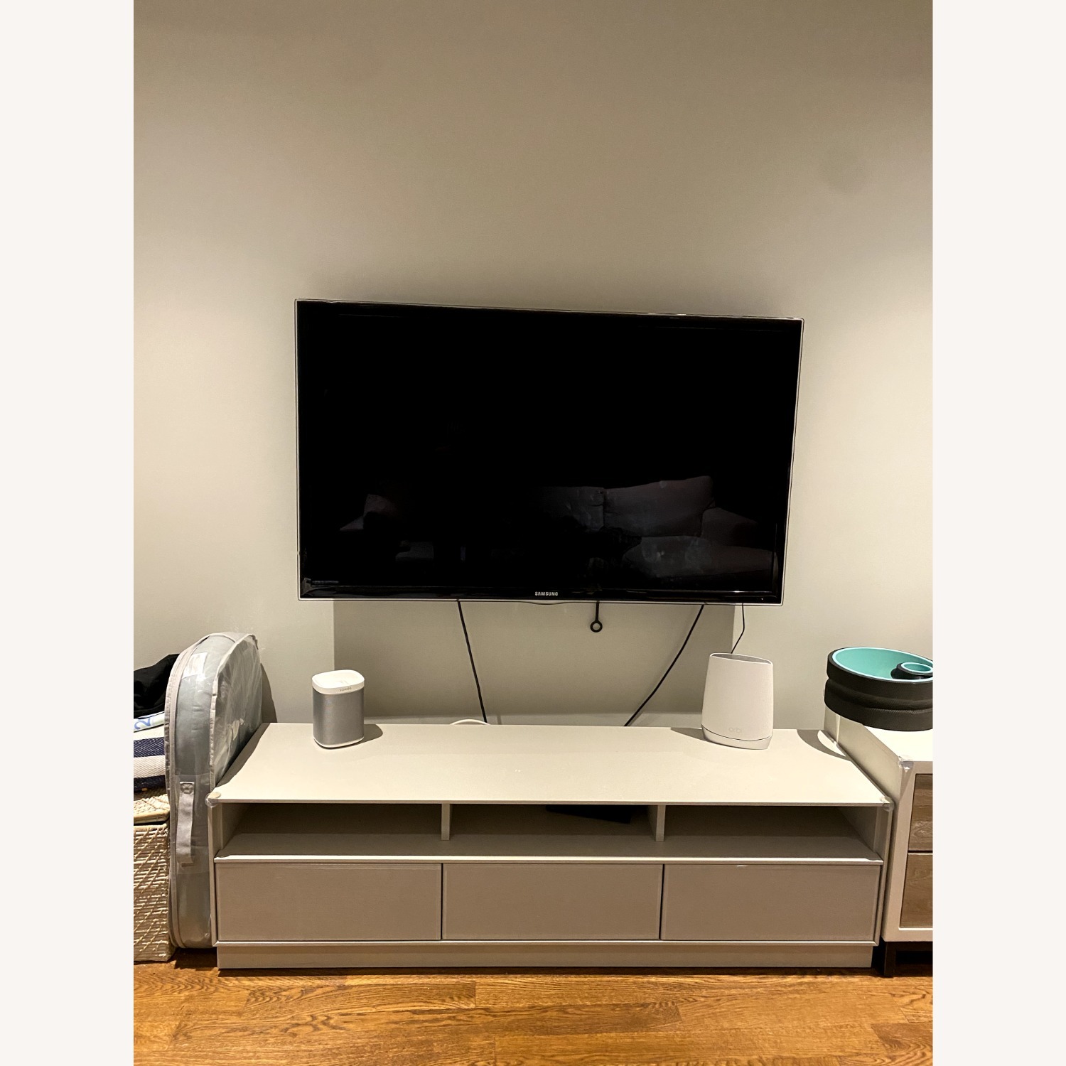 West Elm Emilia Gray Media Console (60") - image-3