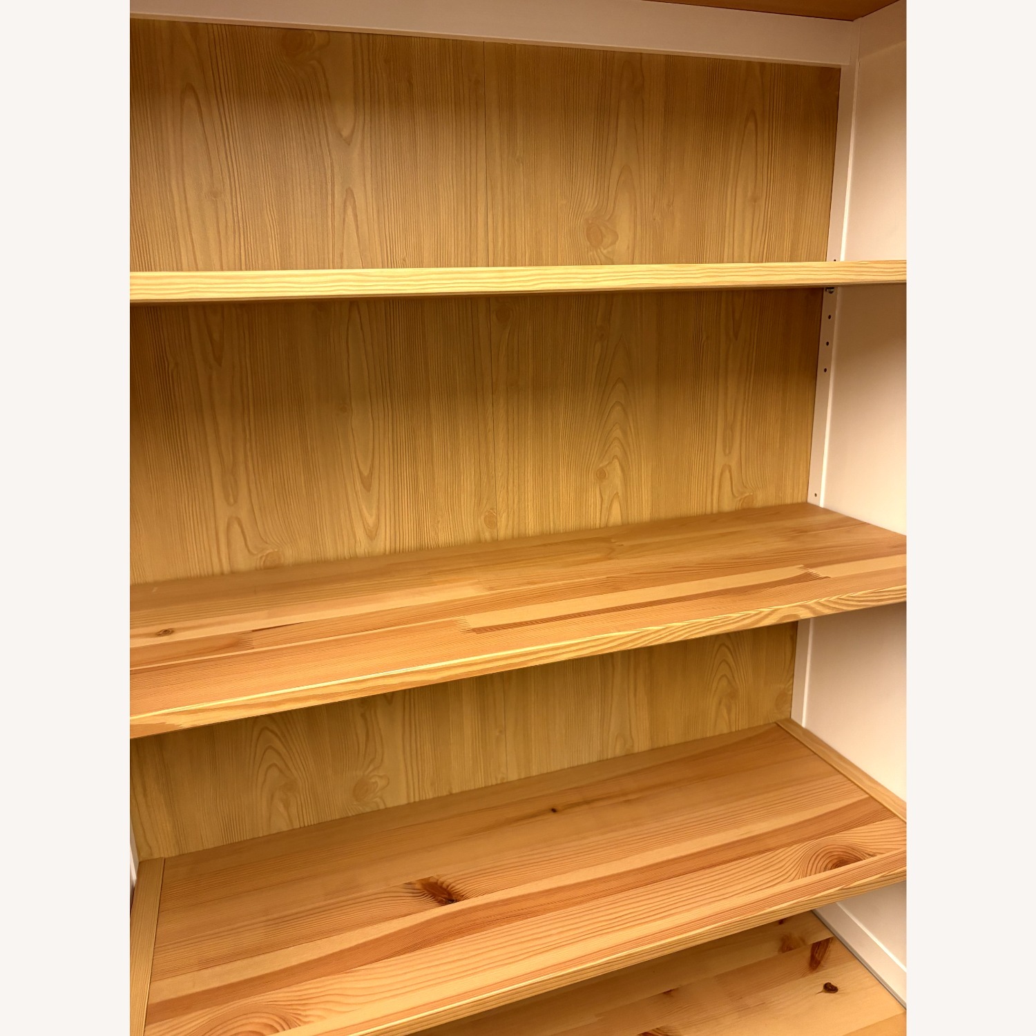 IKEA HEMNES Bookcase White Light Brown - image-2