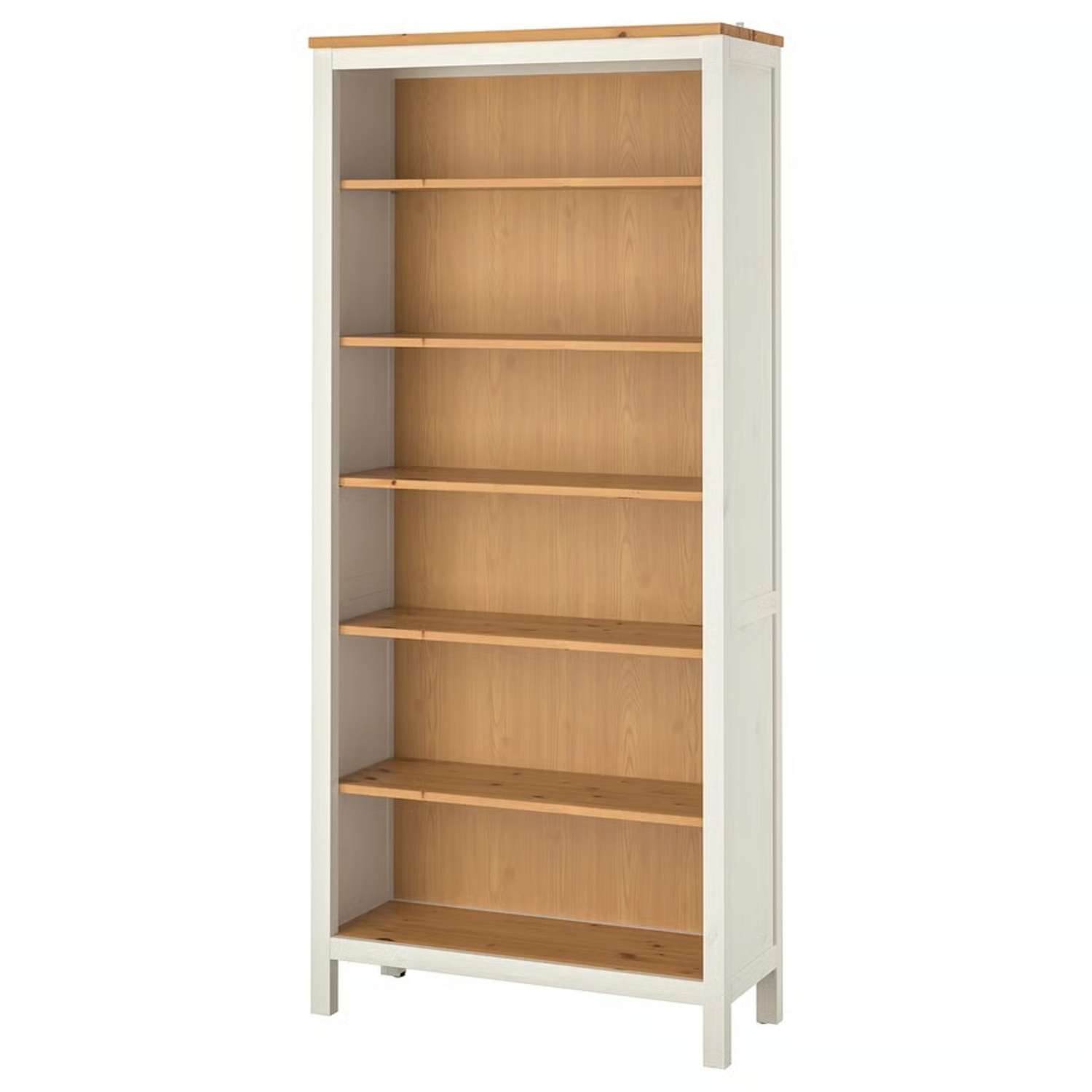 IKEA HEMNES Bookcase White Light Brown - image-5