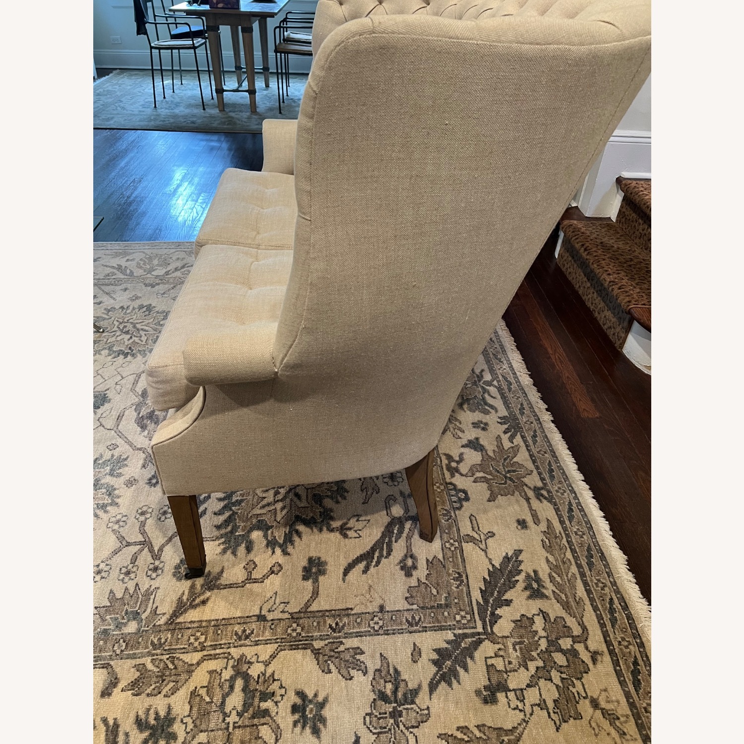 Restoration Hardware English Wing Settee - image-4