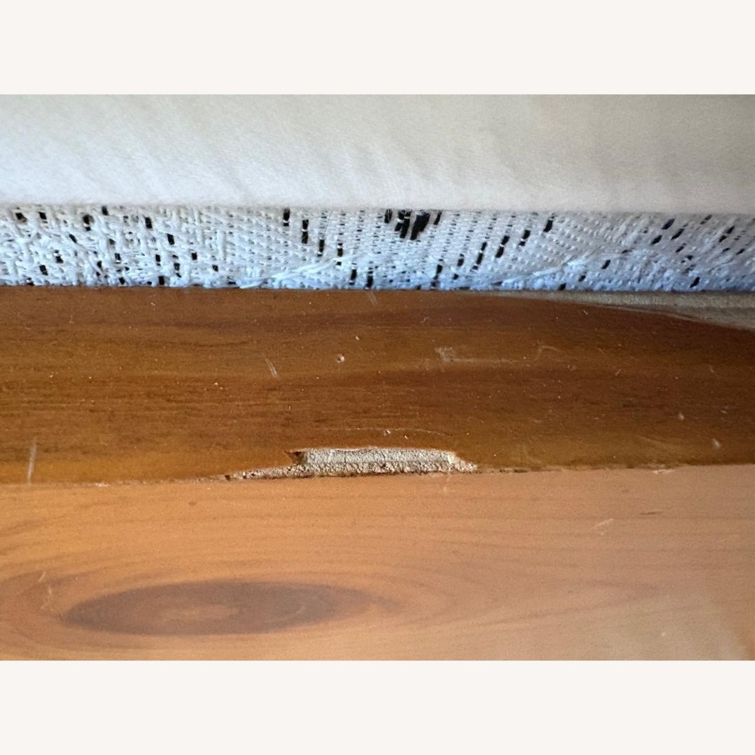 Solid Oak Bed with Iron Work  - image-5