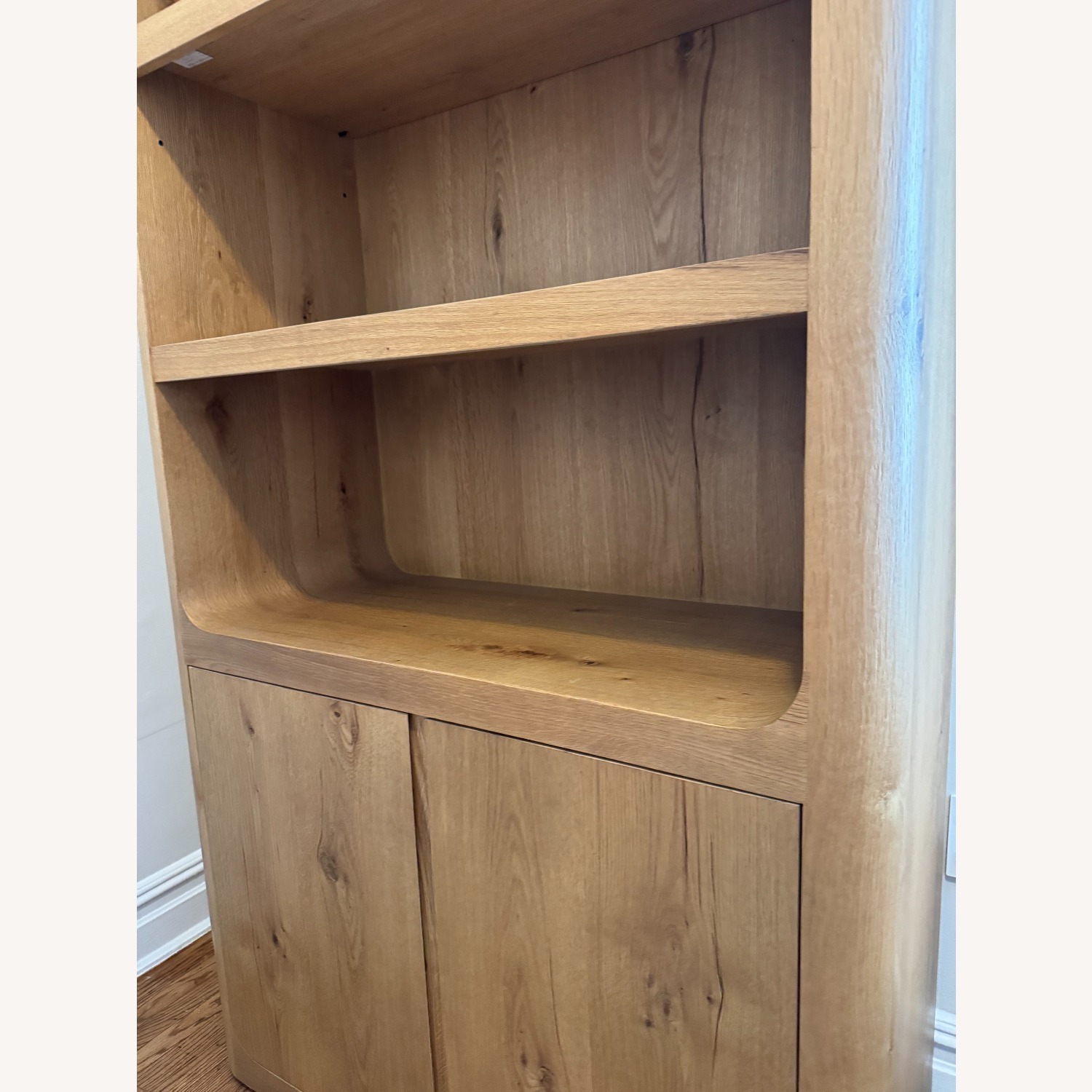 Restoration Hardware Oslo Sideboard & Hutch Aged Light Natural Oak - image-5