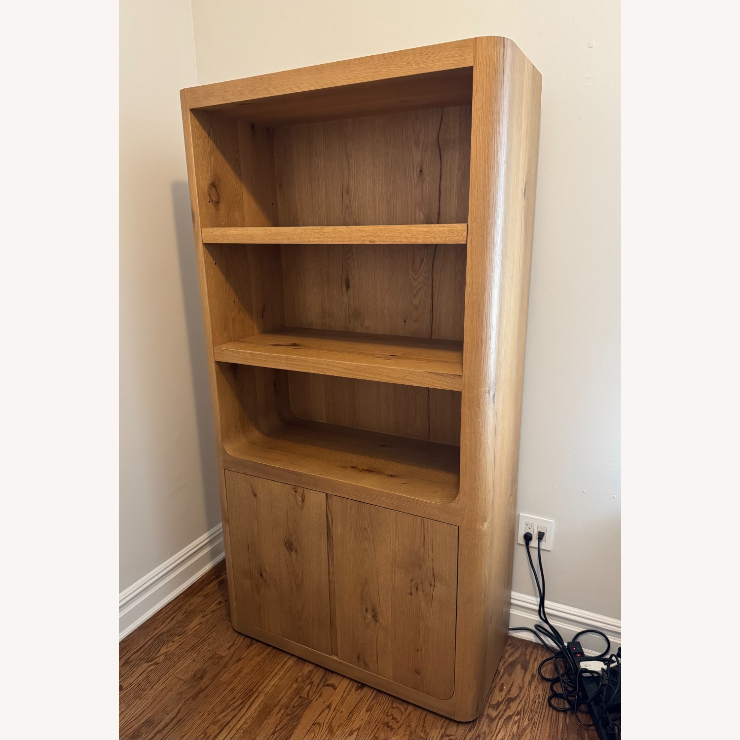 Restoration Hardware Oslo Sideboard & Hutch Aged Light Natural Oak - image-1