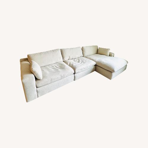 Used Linen Modular Sectional for sale on AptDeco