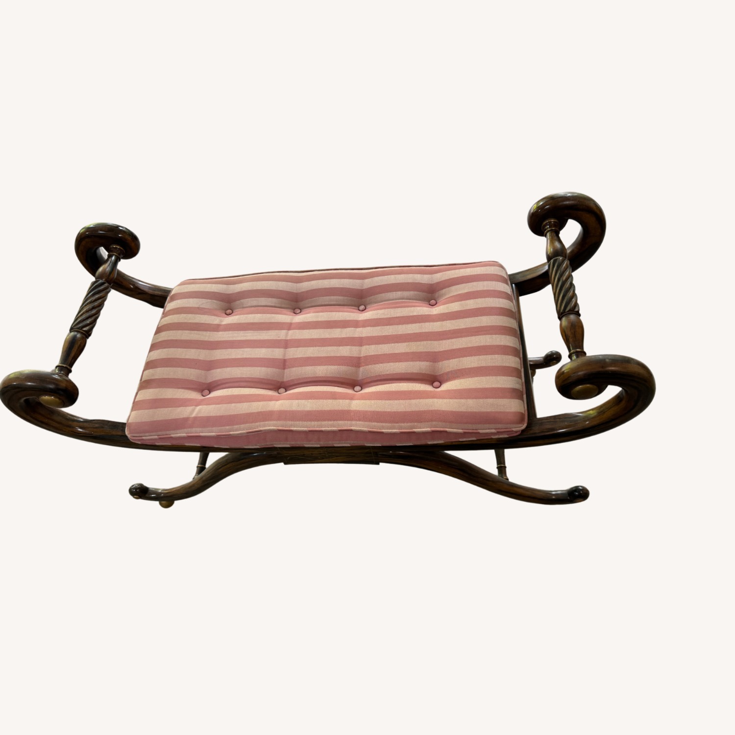 Vintage Wood Regency Bench  - image-9