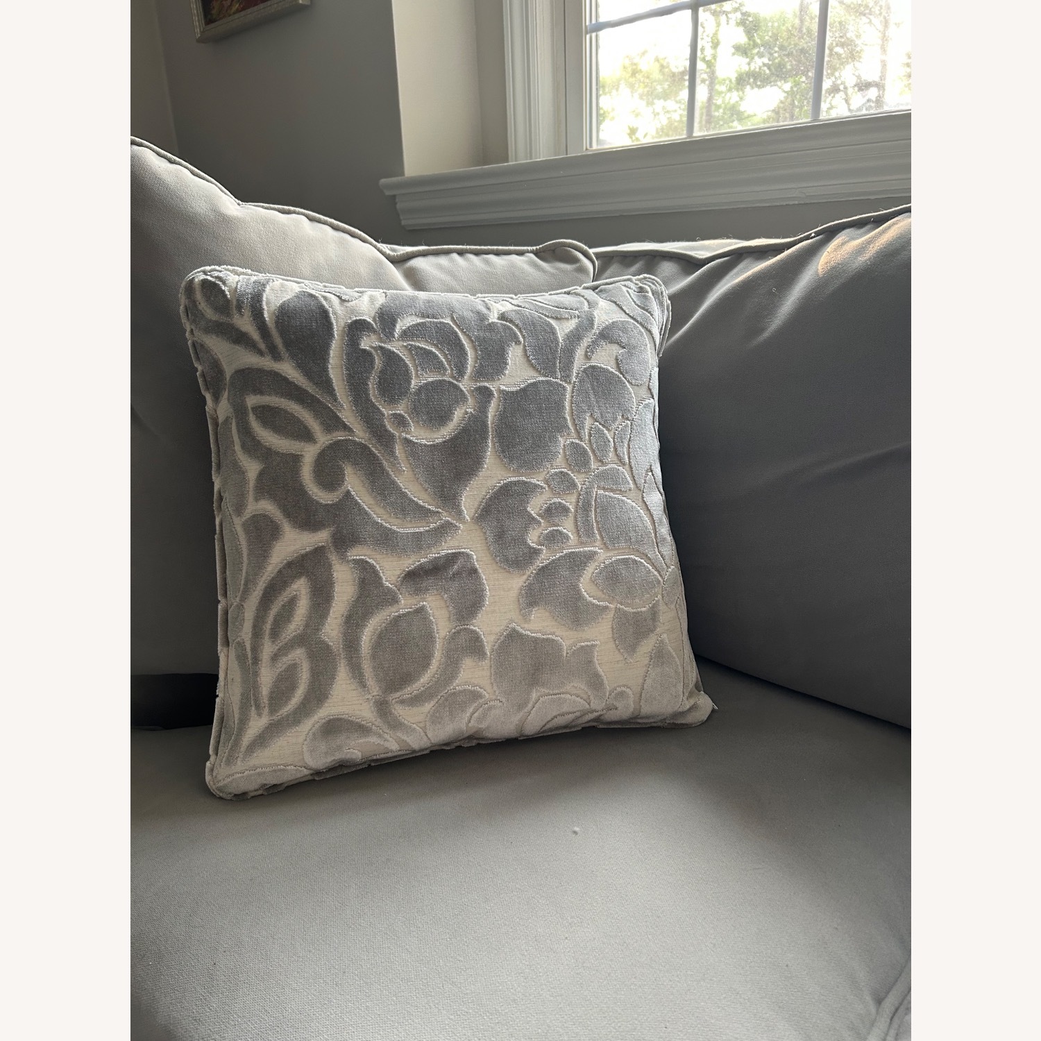 Pair of Custom Made Down-Filled Throw Pillows - image-2