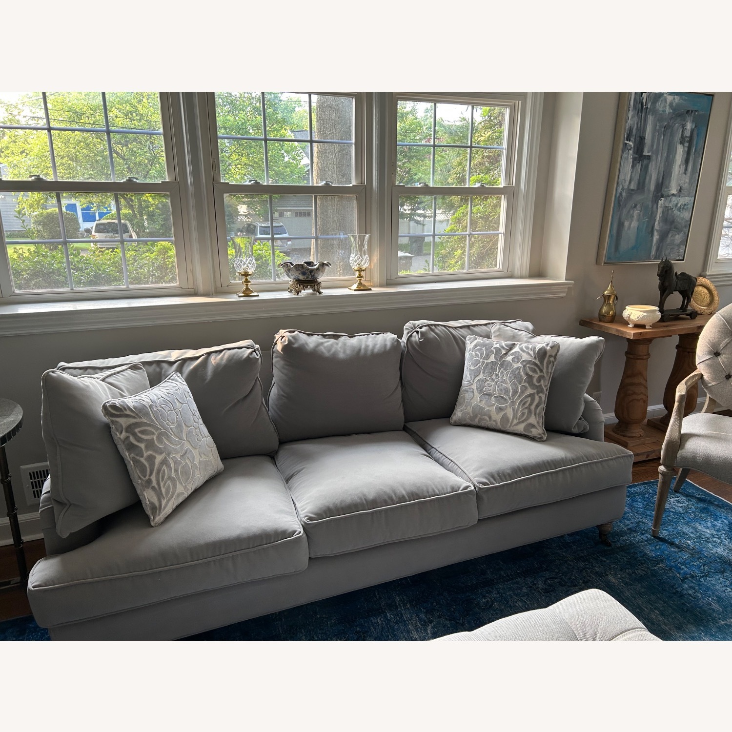 Pair of Custom Made Down-Filled Throw Pillows - image-4