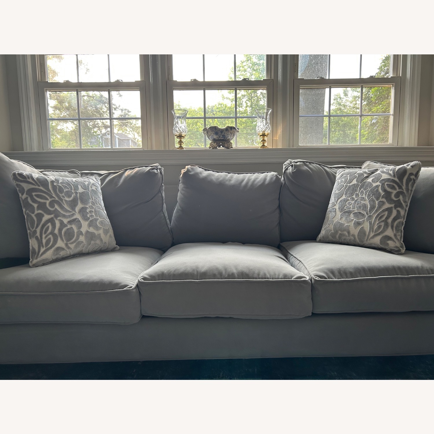 Pair of Custom Made Down-Filled Throw Pillows - image-3