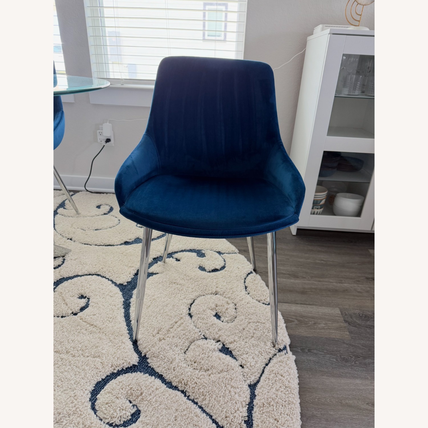 Wayfair Katheryn Metal Side Chair in Blue (Set of 2) by Wrought Studio™ - image-2
