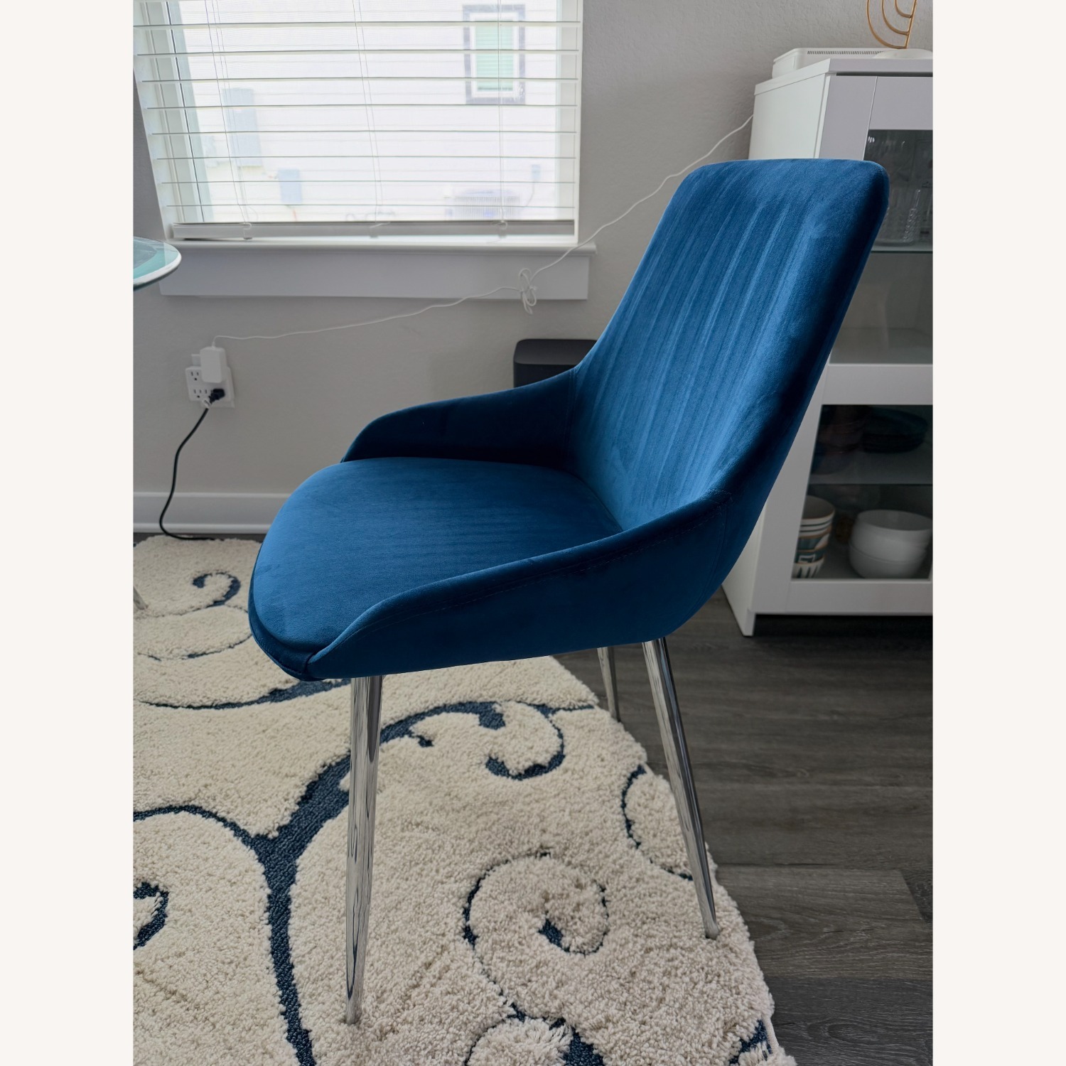 Wayfair Katheryn Metal Side Chair in Blue (Set of 2) by Wrought Studio™ - image-3
