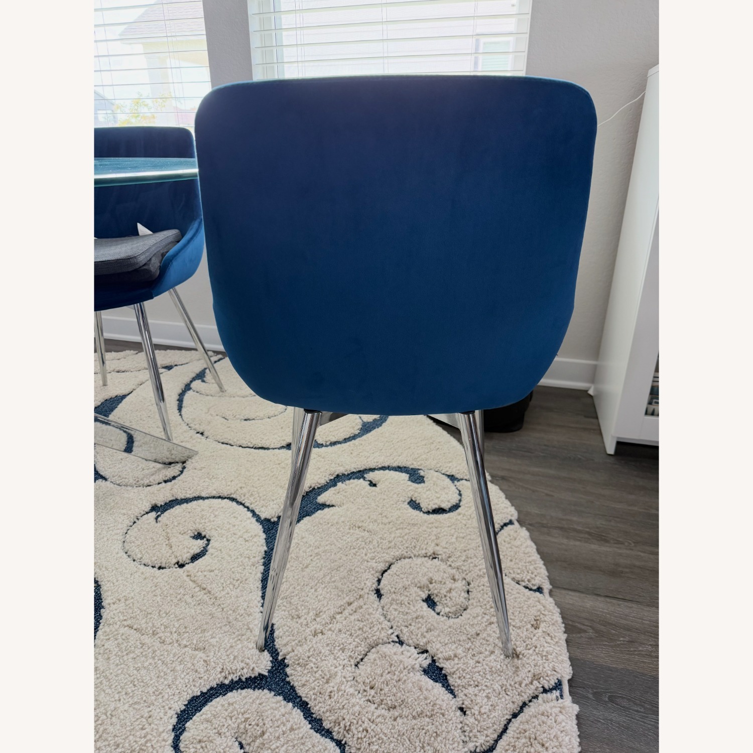 Wayfair Katheryn Metal Side Chair in Blue (Set of 2) by Wrought Studio™ - image-4