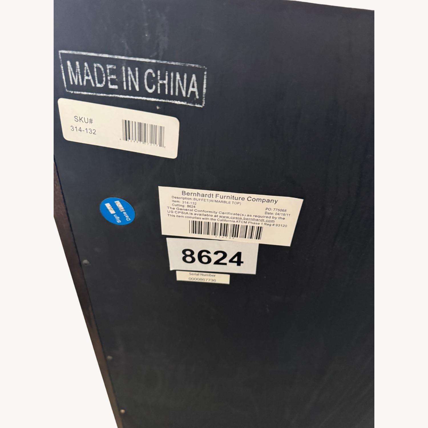 Bernhardt Buffet with Black Marble Top - image-8