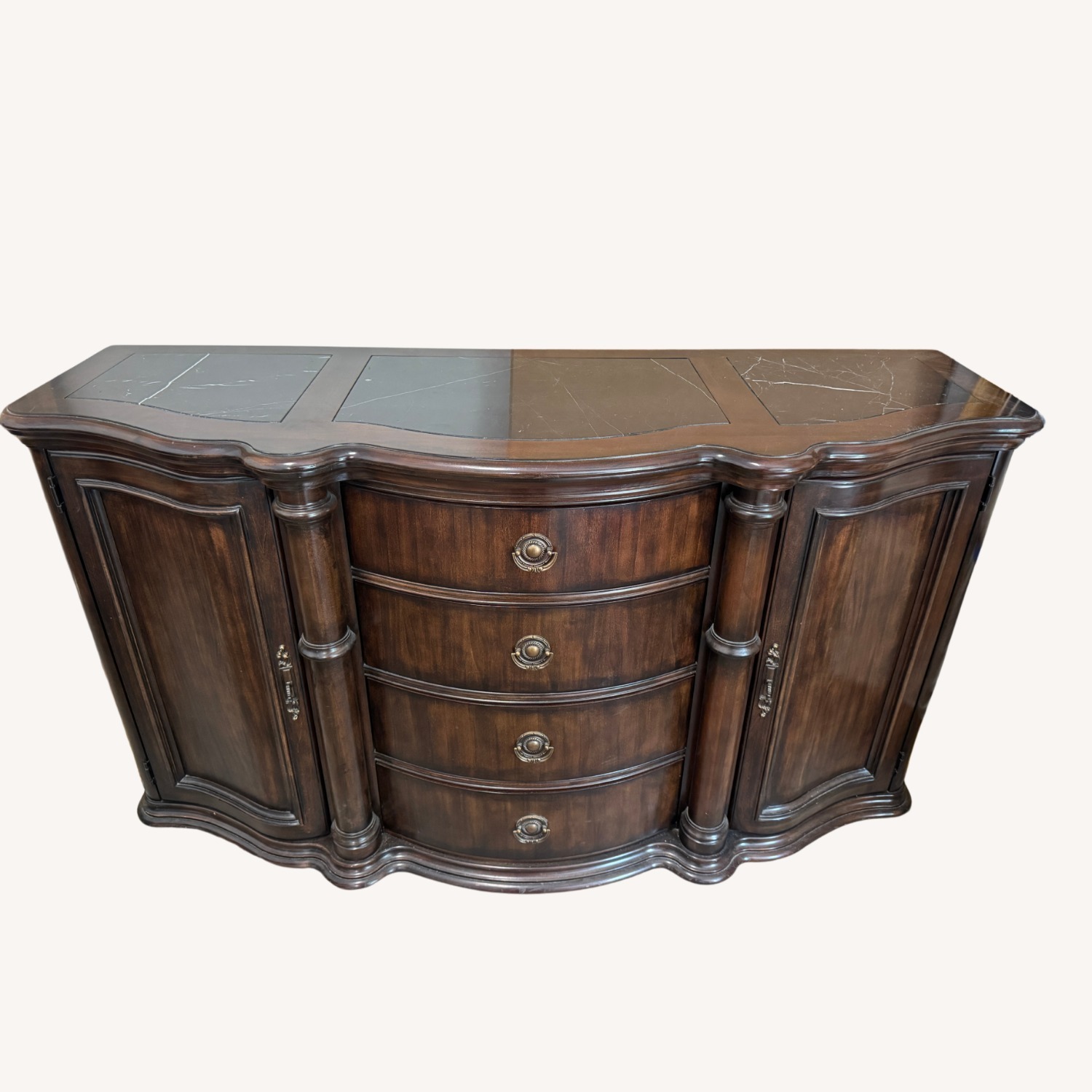 Bernhardt Buffet with Black Marble Top - image-1