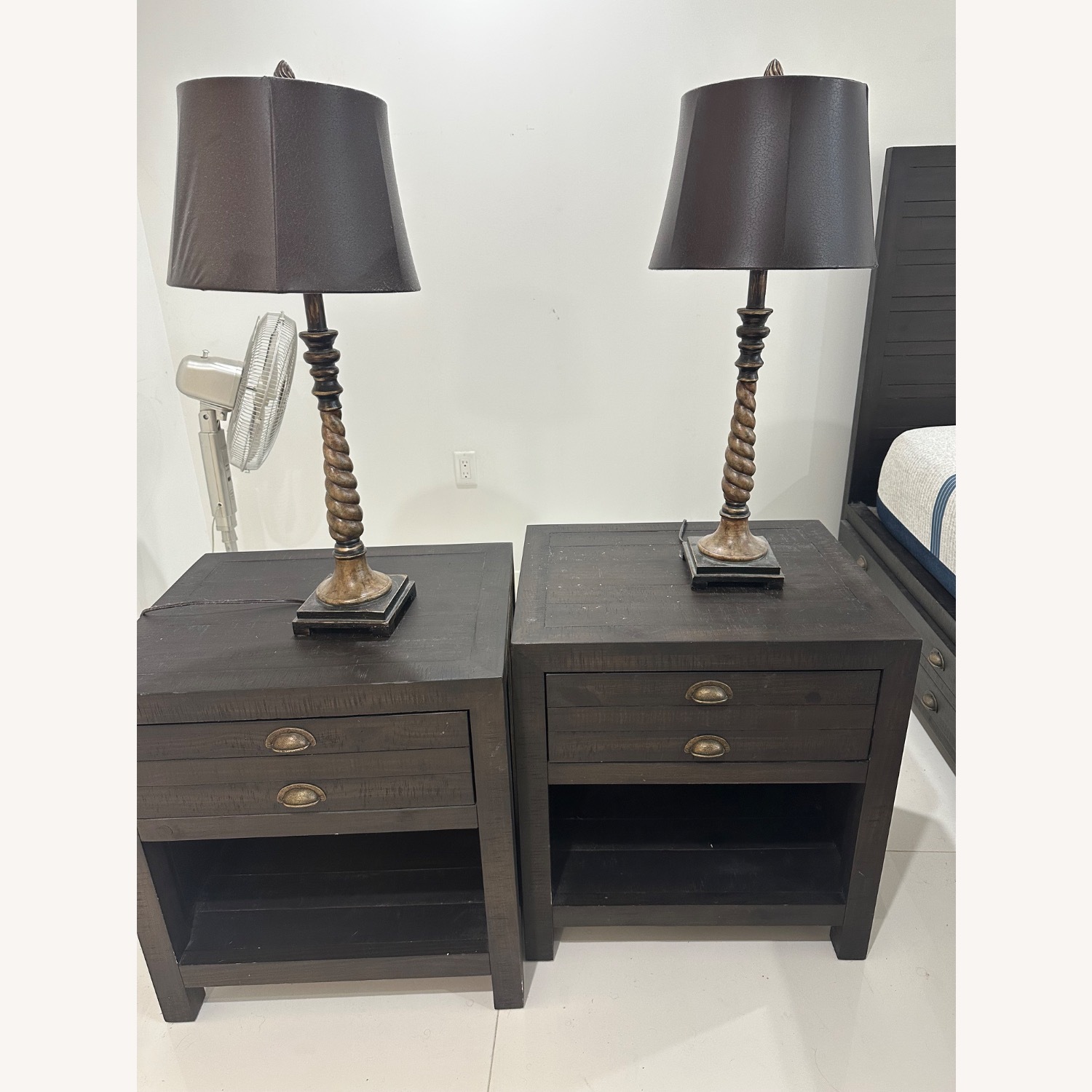 Restoration Hardware Printmakers Nightstands - image-5