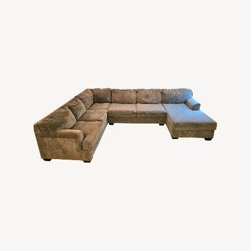 Used Hoylake 3-piece Sectional Gray Sofa for sale on AptDeco