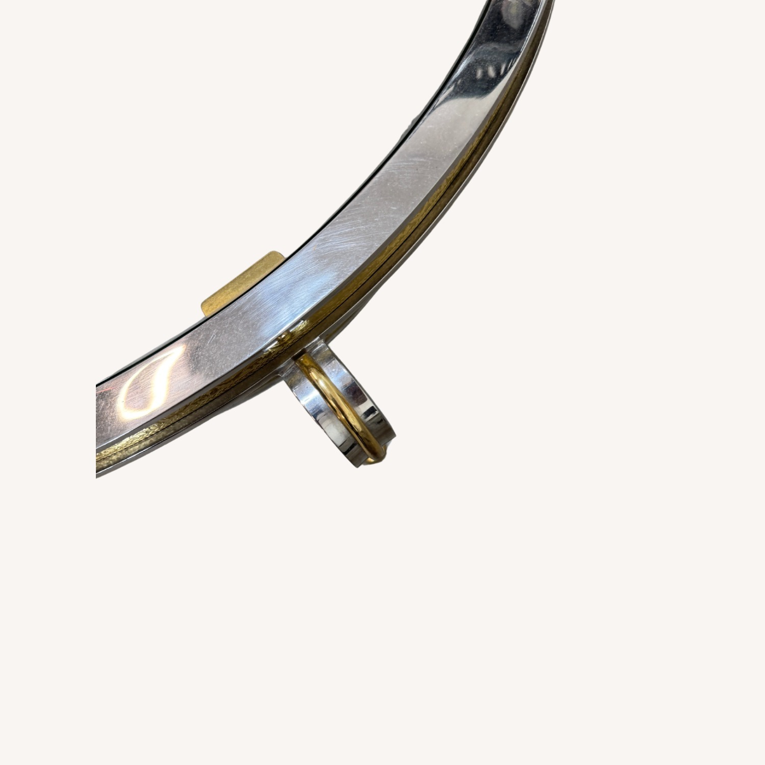 Vintage Two Tiered Round Glass Coffee Table - image-3