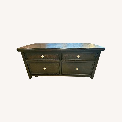 Used Dark Wood Lift-Top Coffee Table with Storage for sale on AptDeco