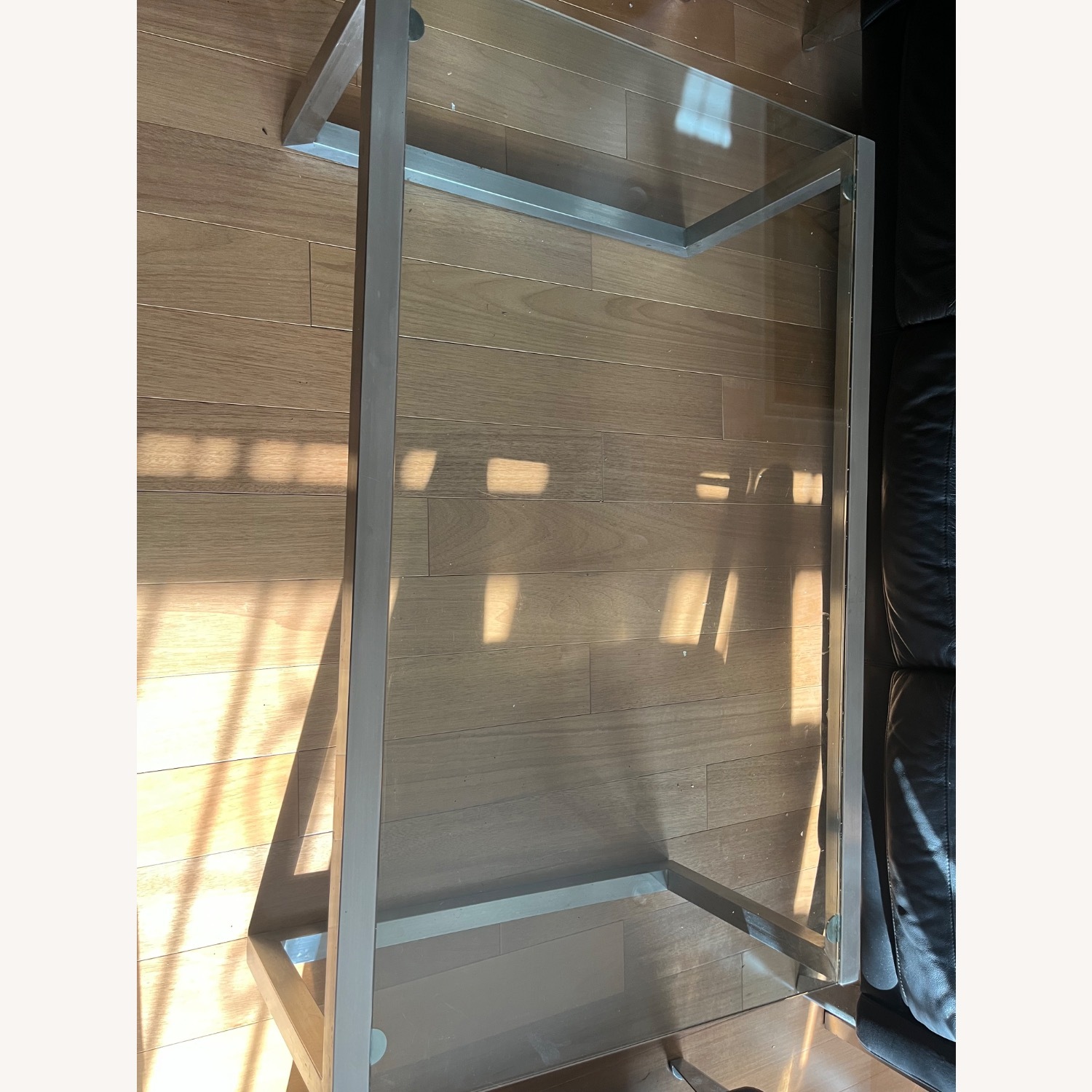 Ethen Allen Chrome/Glass Coffee & End Table - image-3