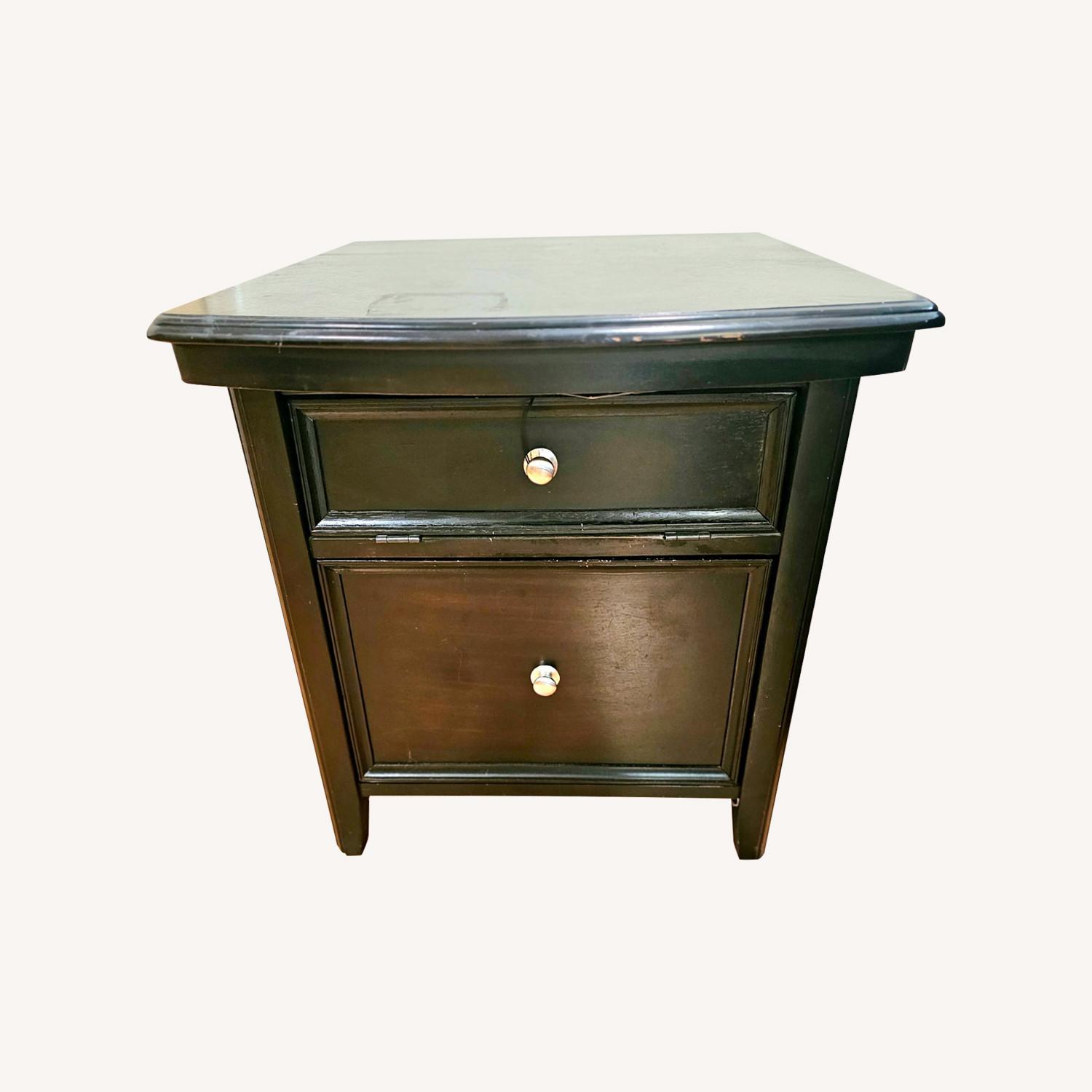 Ashley Furniture Dark Multi- Functional Side Table - image-0