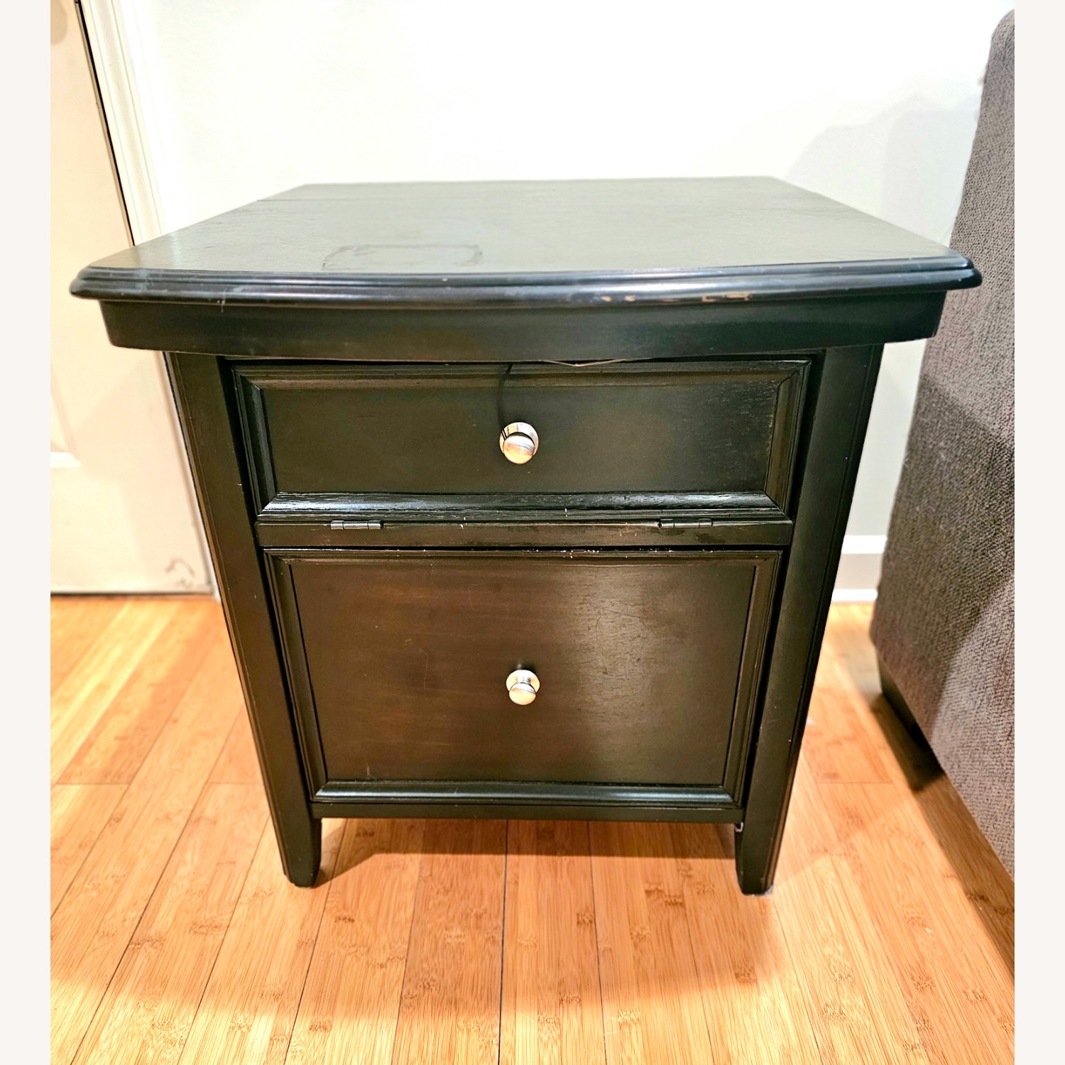 Ashley Furniture Dark Multi- Functional Side Table - image-1