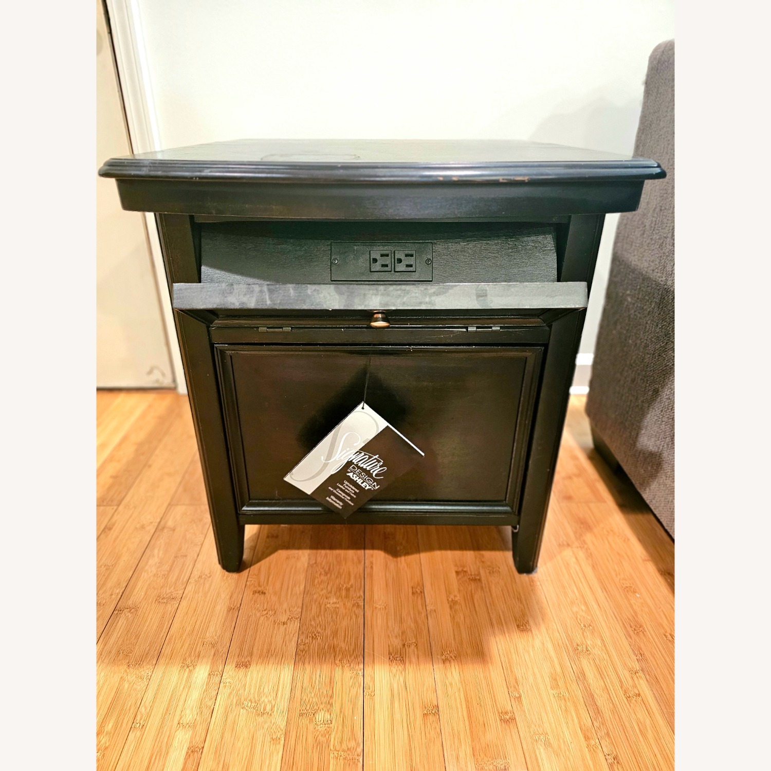 Ashley Furniture Dark Multi- Functional Side Table - image-3