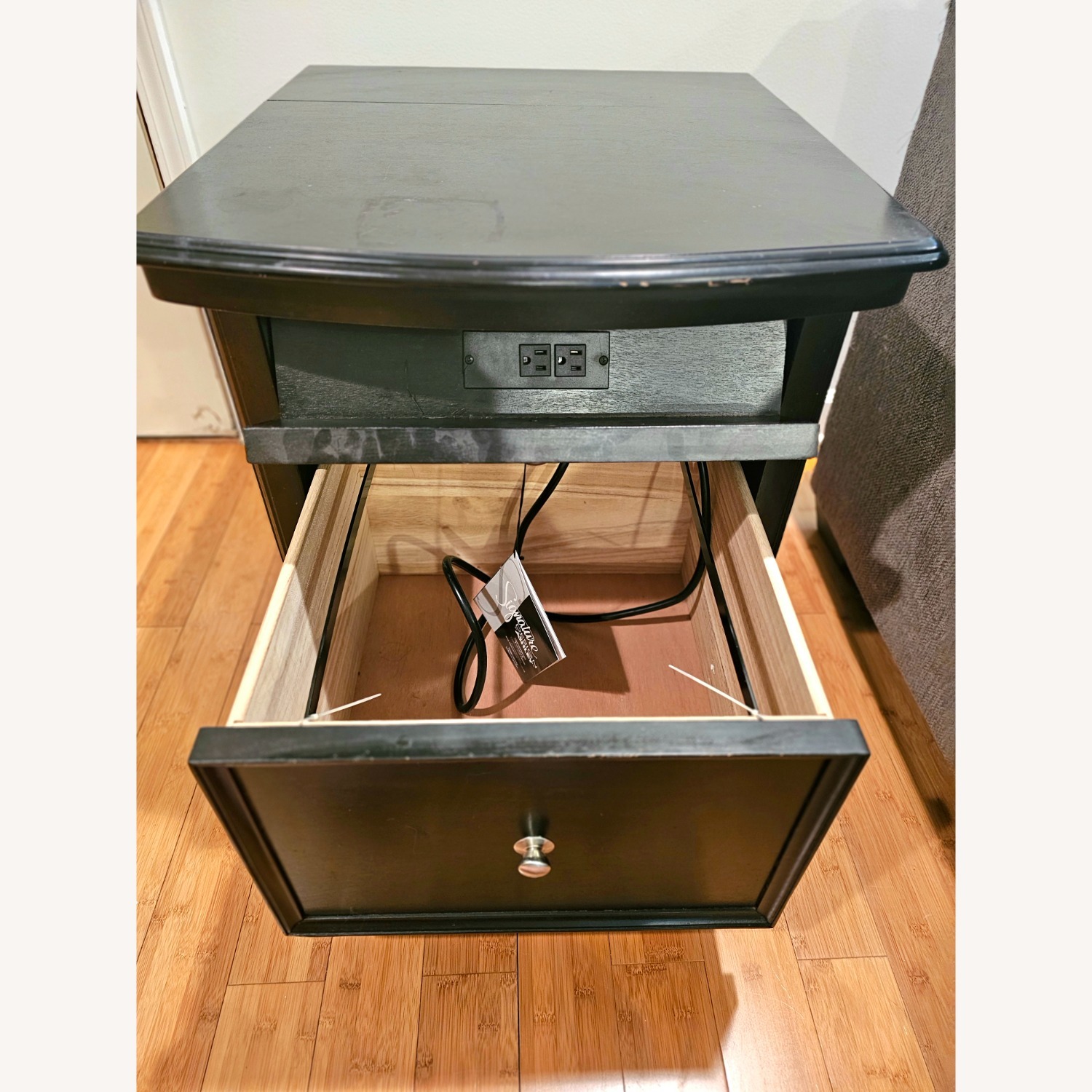 Ashley Furniture Dark Multi- Functional Side Table - image-5