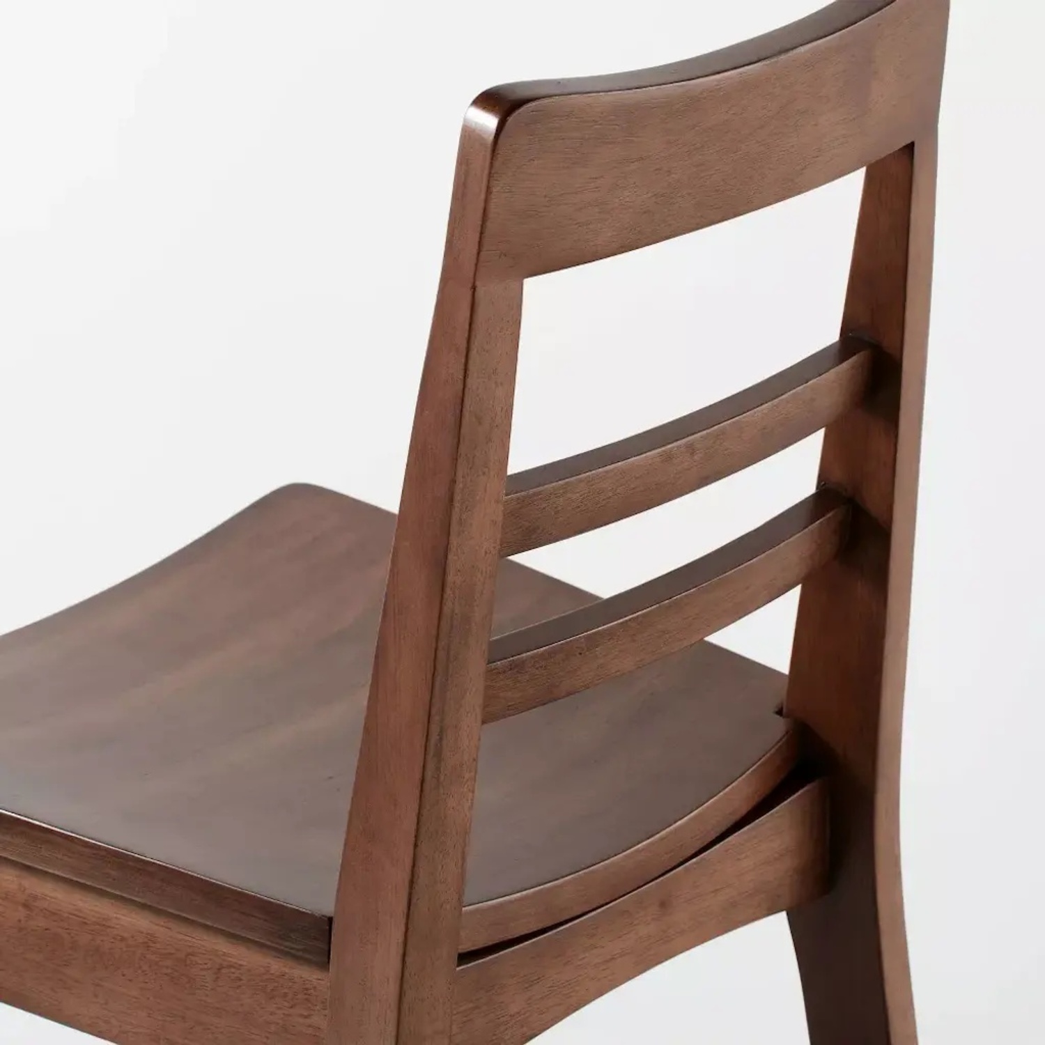 Wood Ladder Back Dining Chair Set Brown - image-4