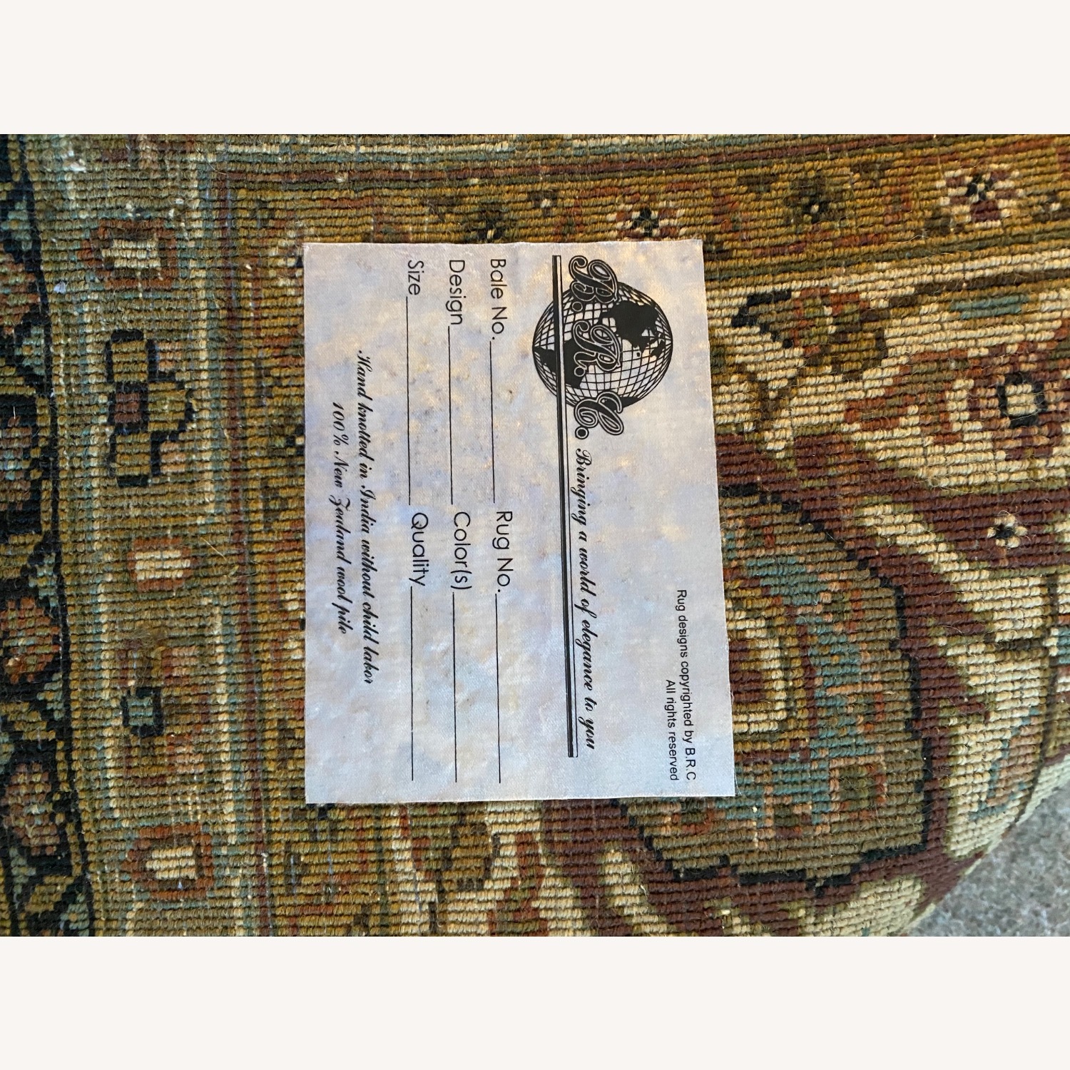 Macy’s Oriental Style 100% Wool Rug, Hand Knotted - image-1