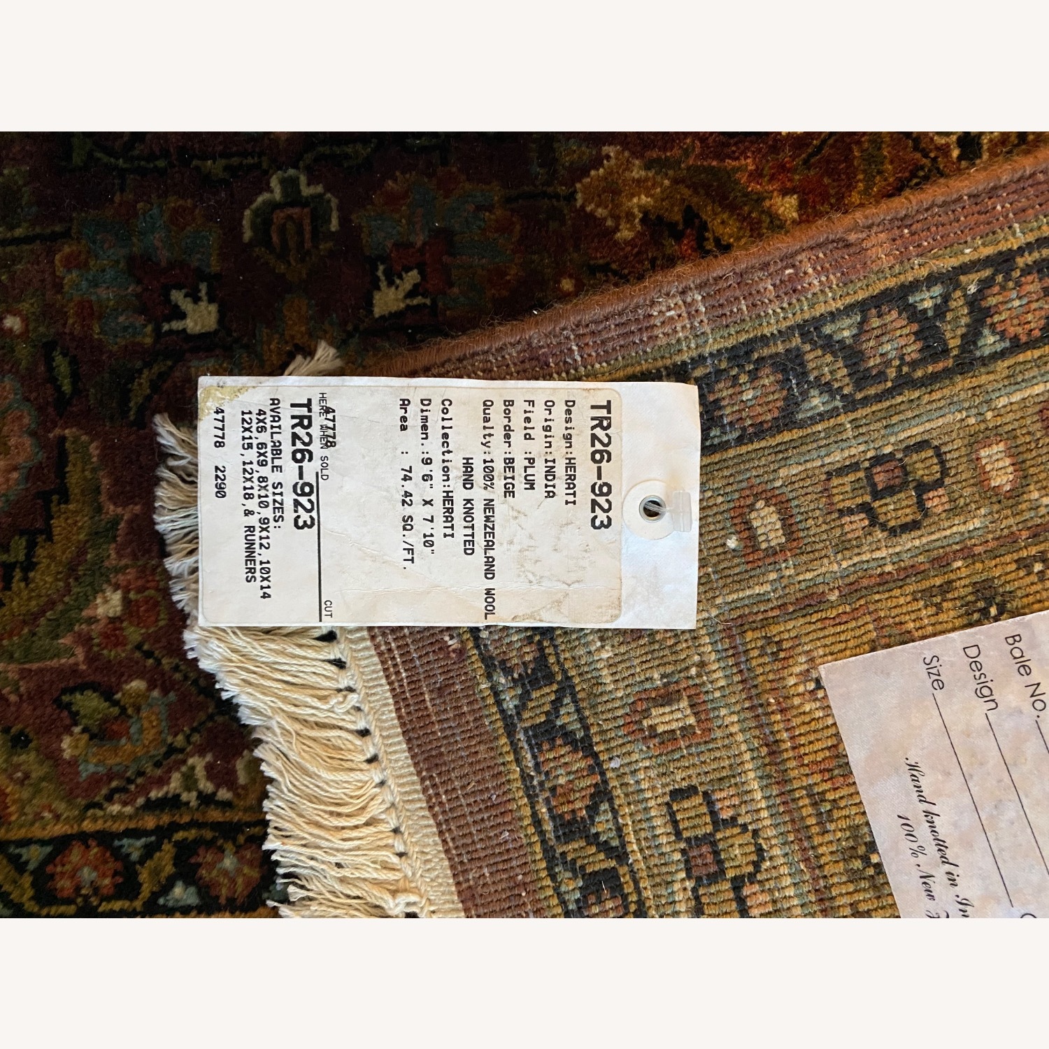 Macy’s Oriental Style 100% Wool Rug, Hand Knotted - image-2