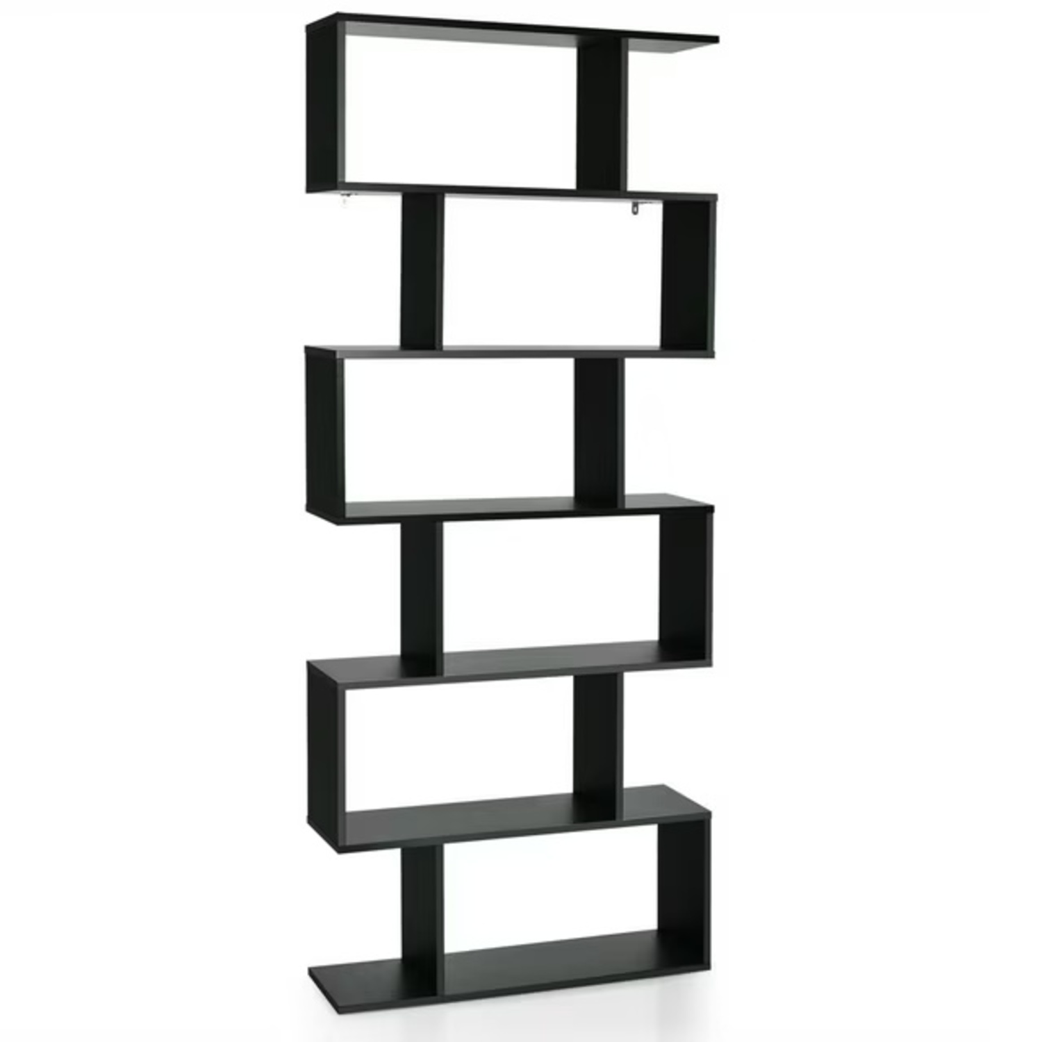 Modern Black Geometric Wall Shelves - image-5