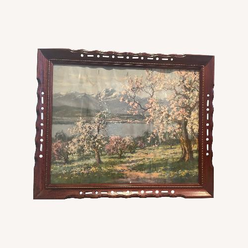 Used Nature's Splentor Print in Lacey Ppenwork Frame for sale on AptDeco