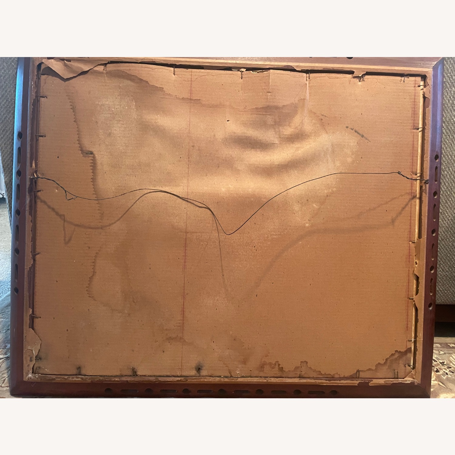 Nature's Splentor Print in Lacey Ppenwork Frame - image-7