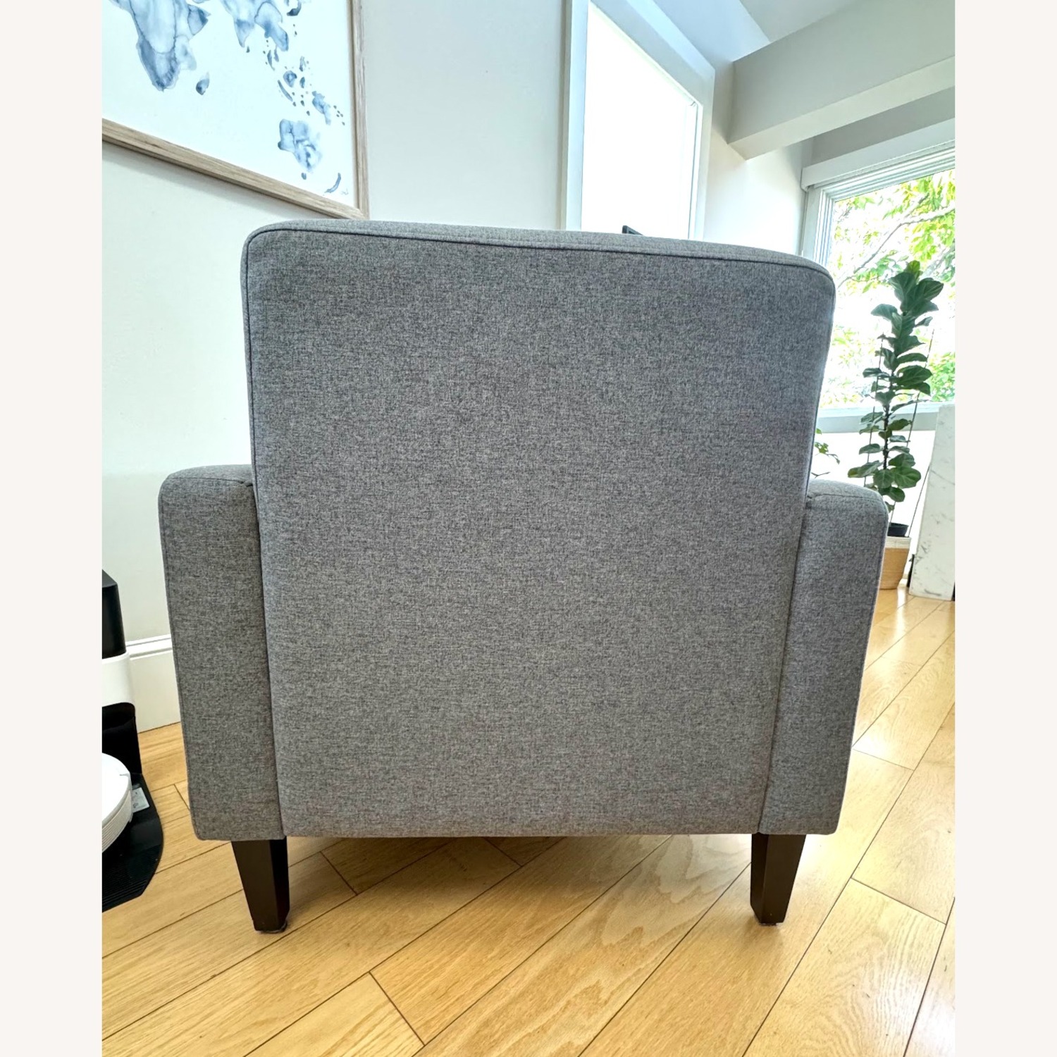 Upholstered Grey Armchair - image-5