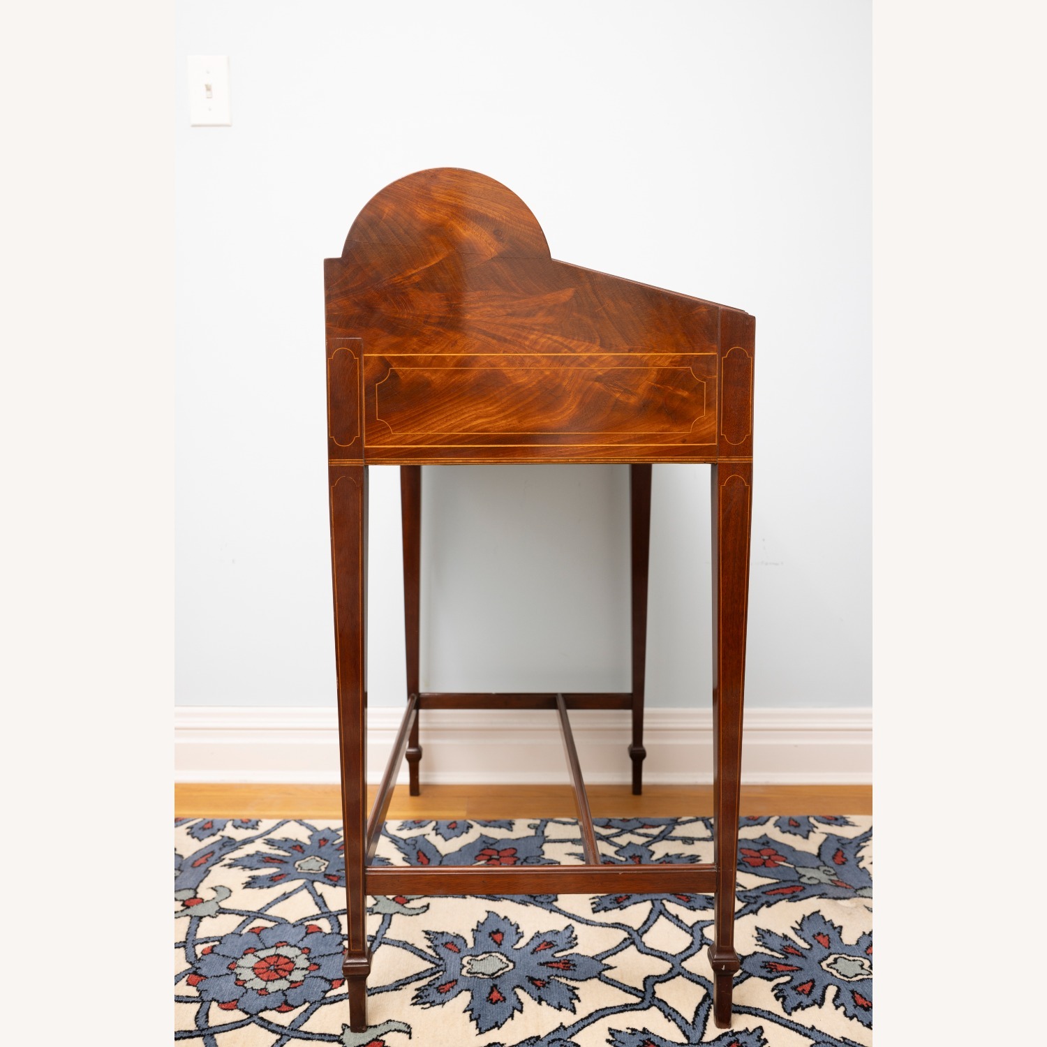 Antique Wood Roll Top Secretary Desk - image-2