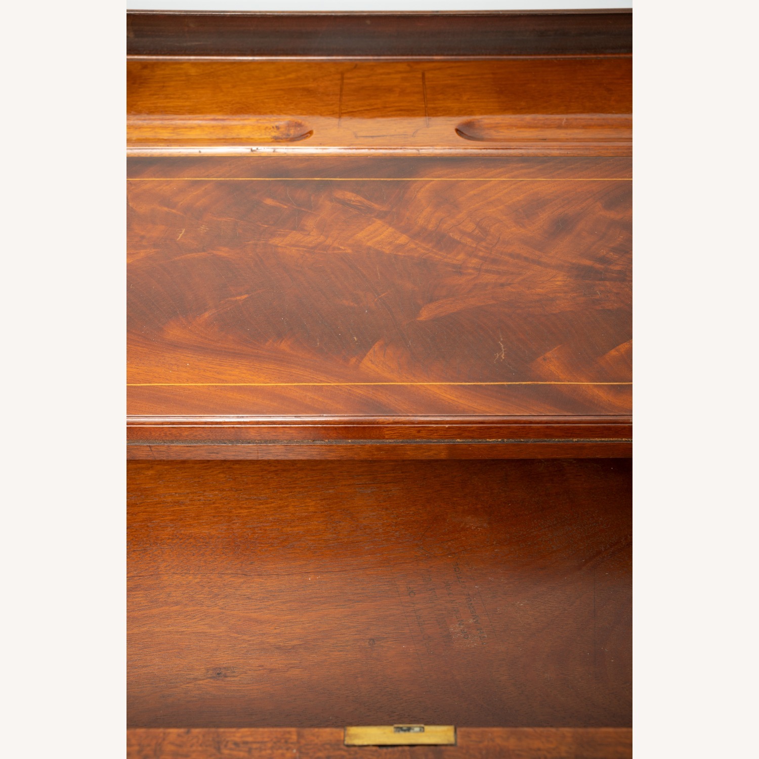 Antique Wood Roll Top Secretary Desk - image-13