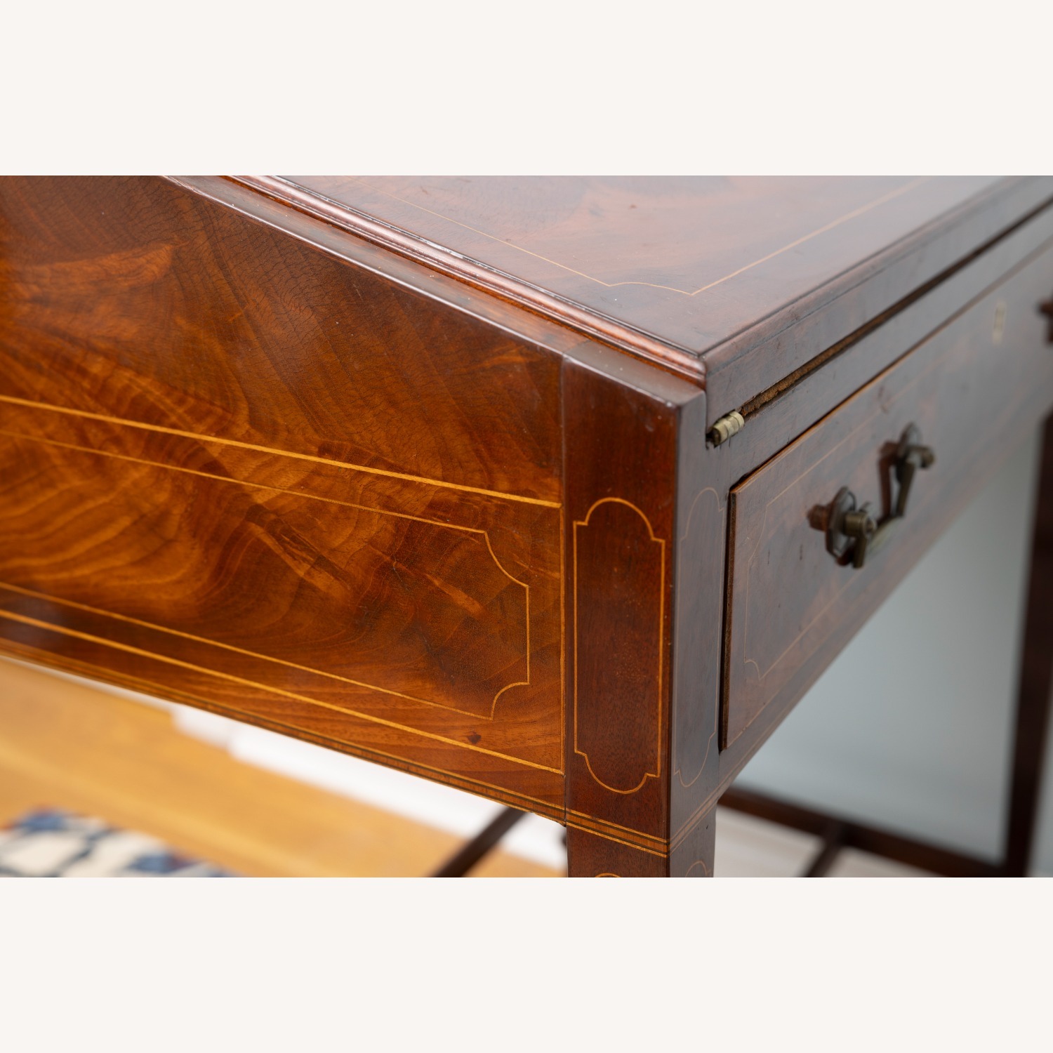 Antique Wood Roll Top Secretary Desk - image-10