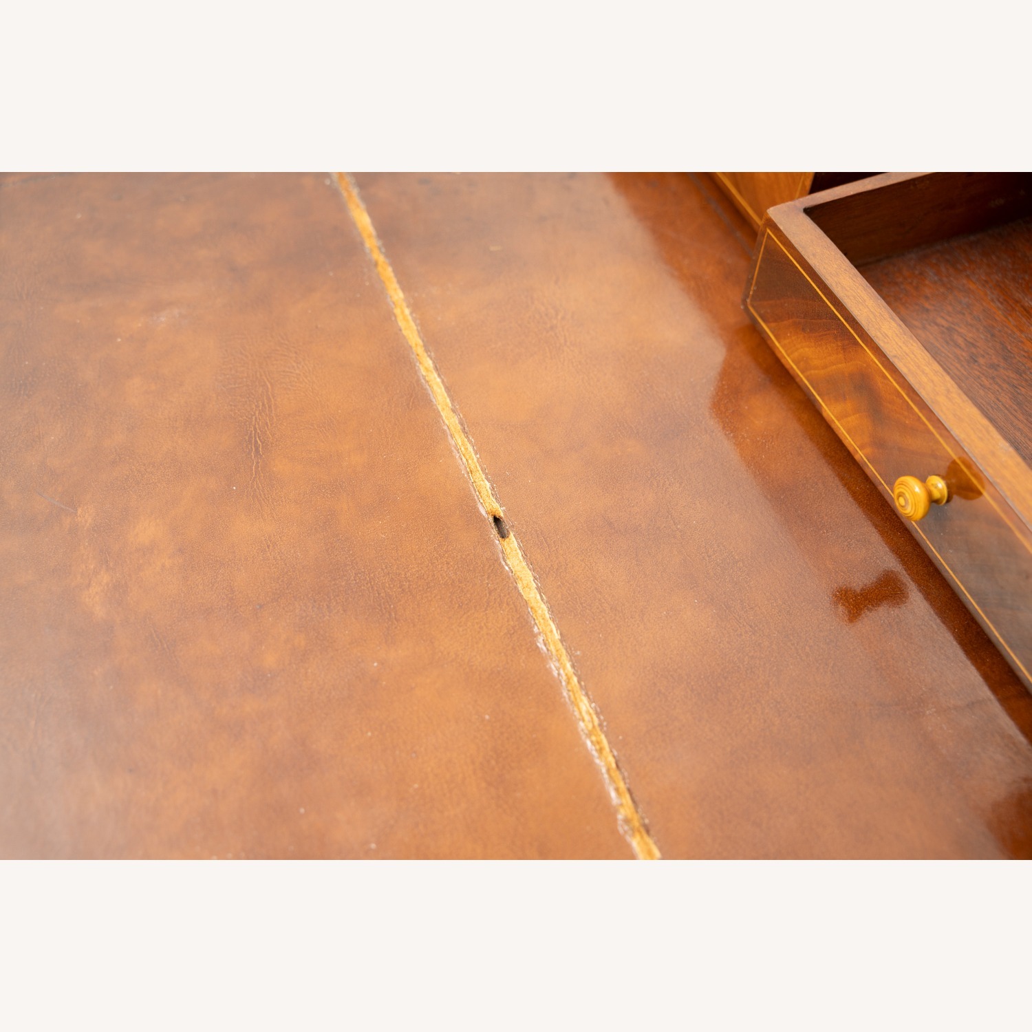 Antique Wood Roll Top Secretary Desk - image-17