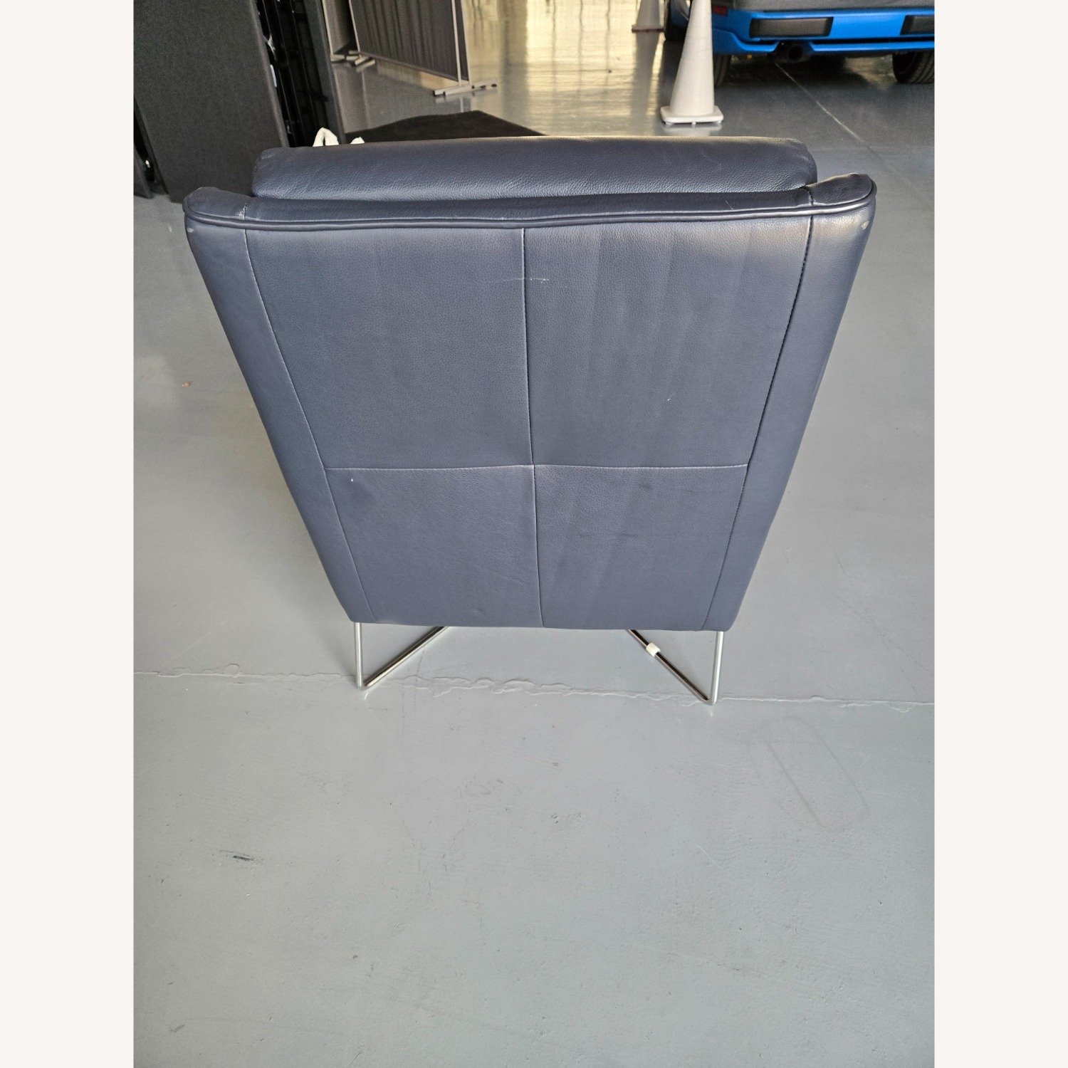 Dark Blue Natuzzi Editions Regina Chair - image-5