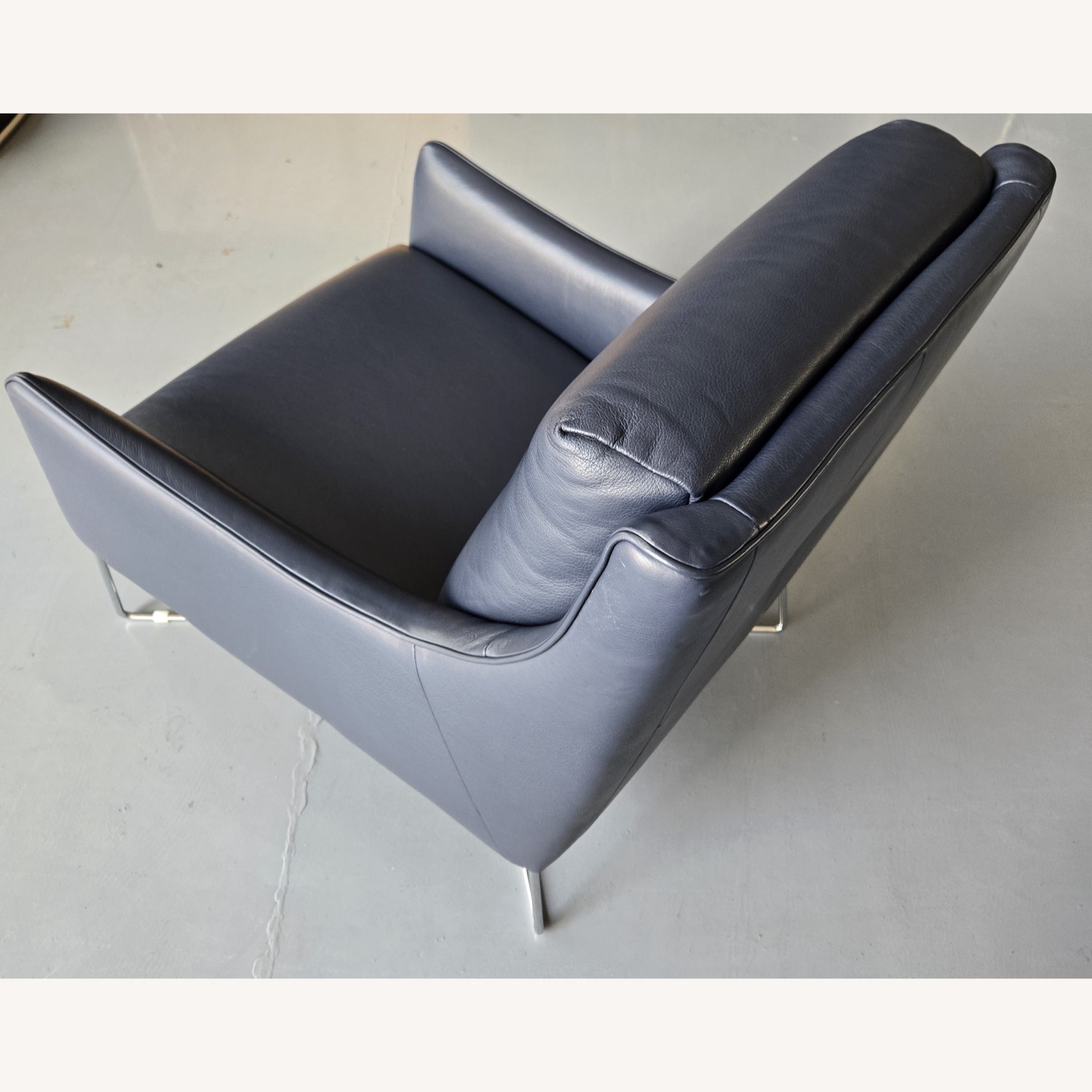 Dark Blue Natuzzi Editions Regina Chair - image-9