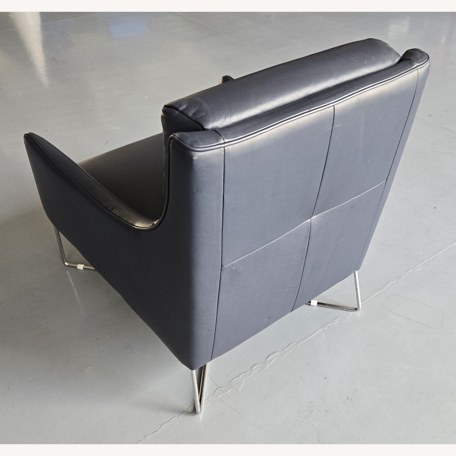 Dark Blue Natuzzi Editions Regina Chair - image-4