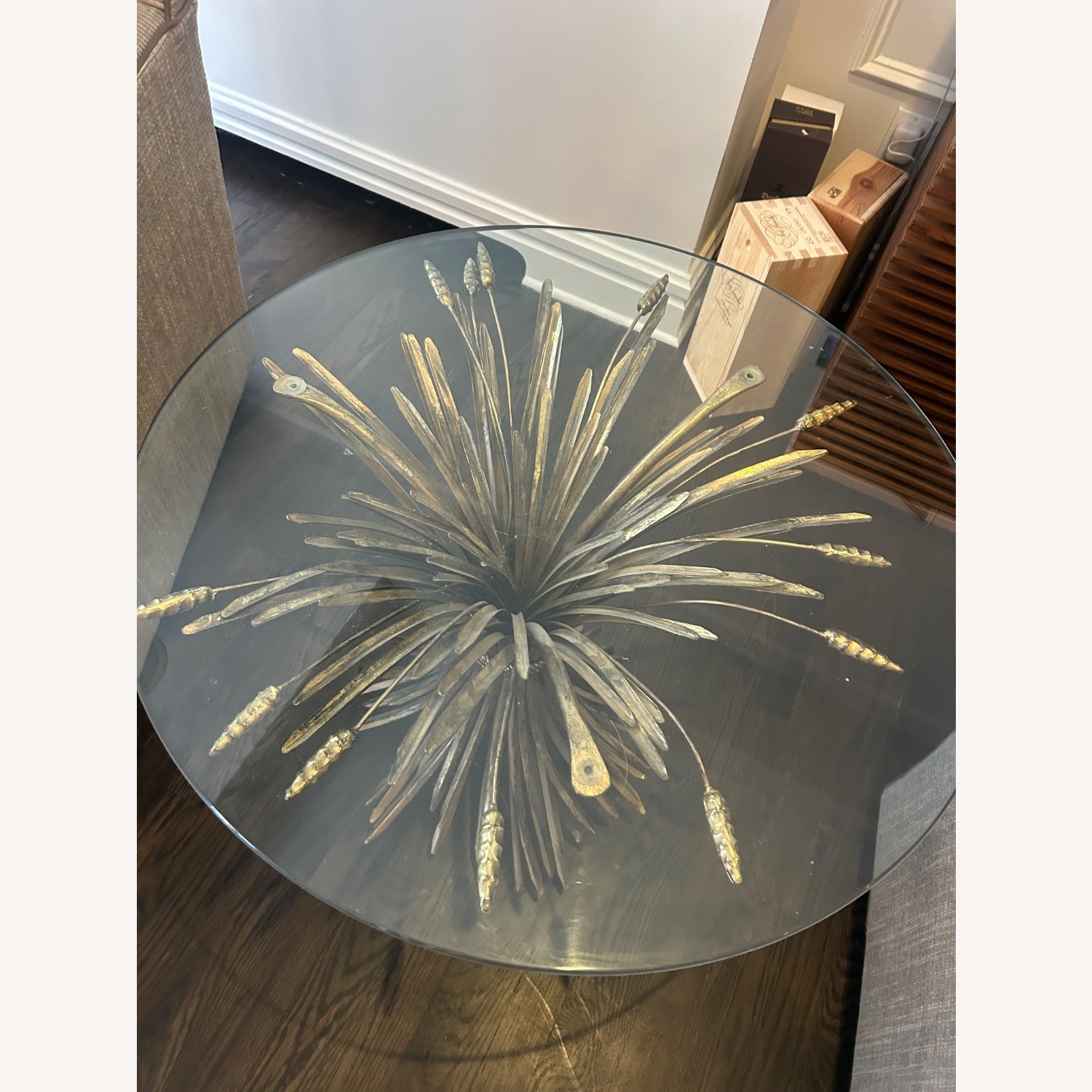 Vintage Wheat Side Table - image-2