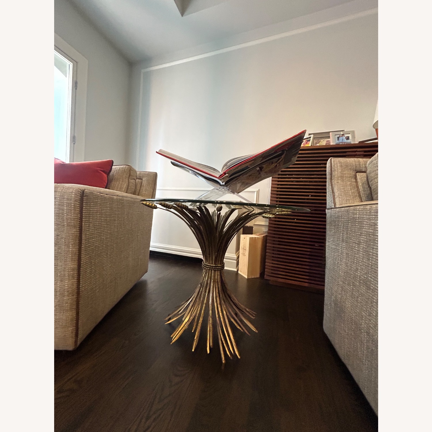 Vintage Wheat Side Table - image-3