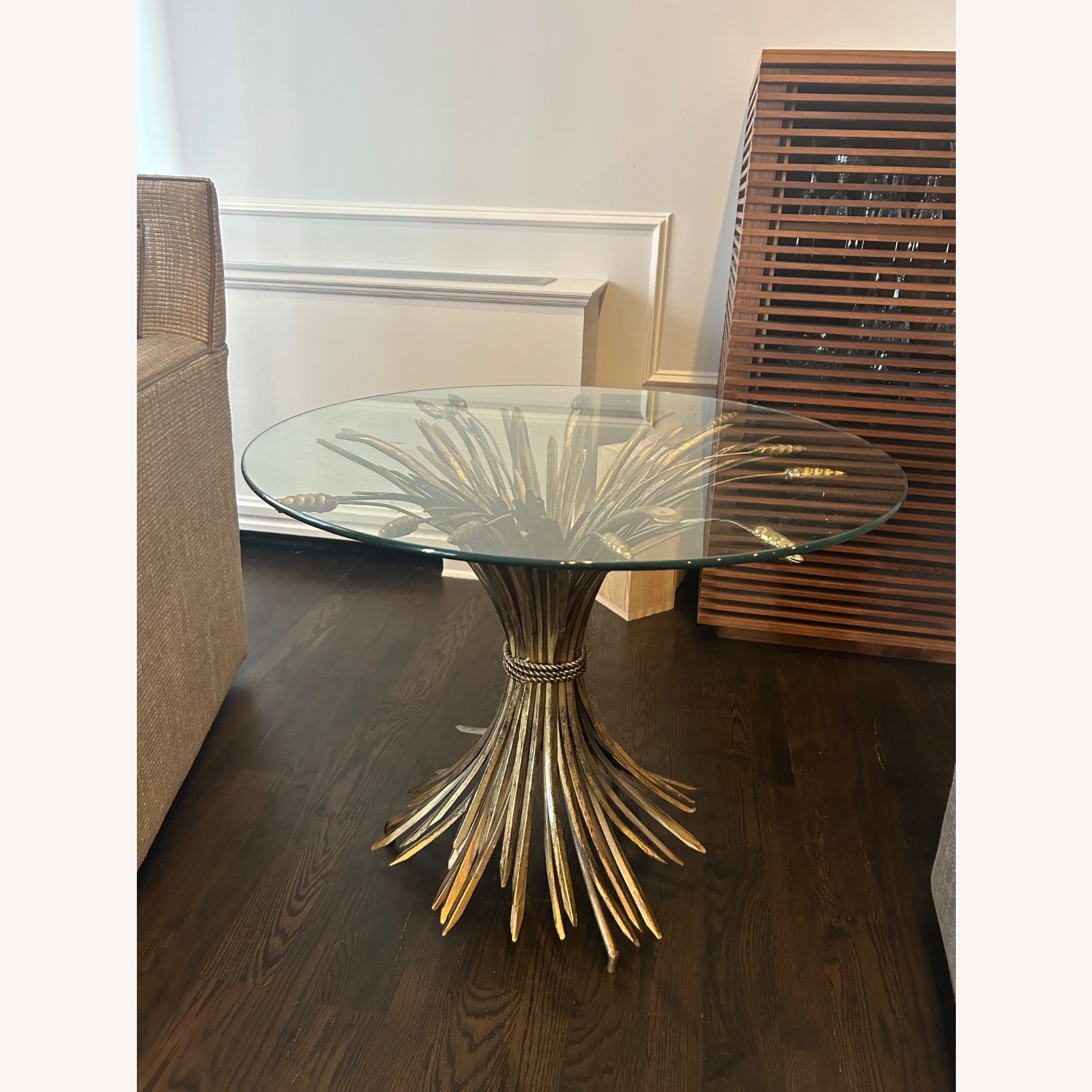 Vintage Wheat Side Table - image-1