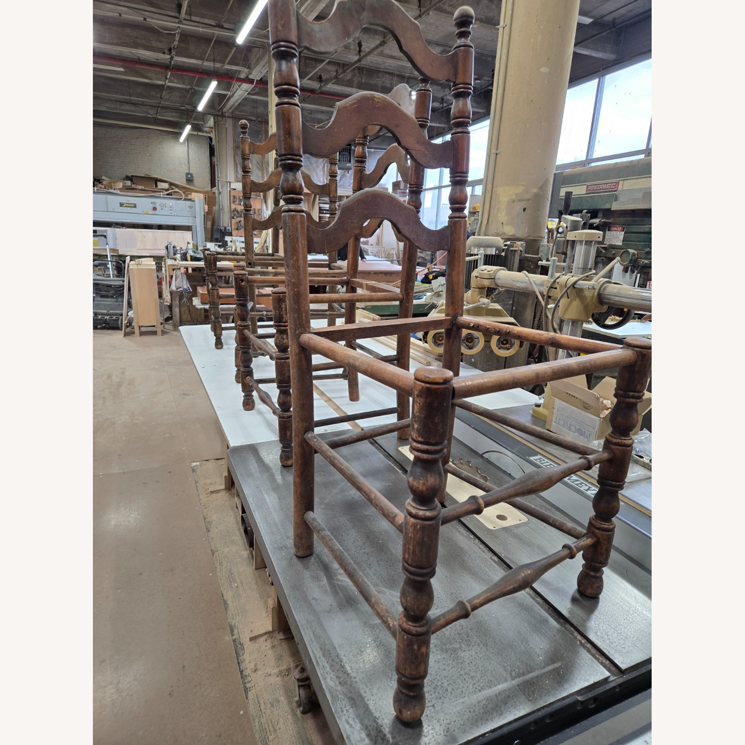 Antique Ladderback chairs - image-6