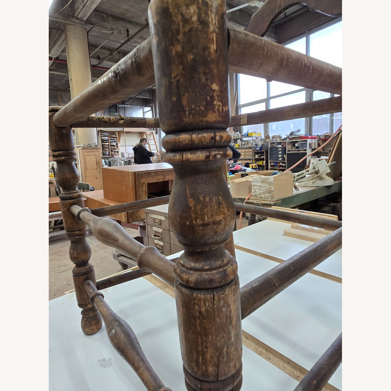 Antique Ladderback chairs - image-3